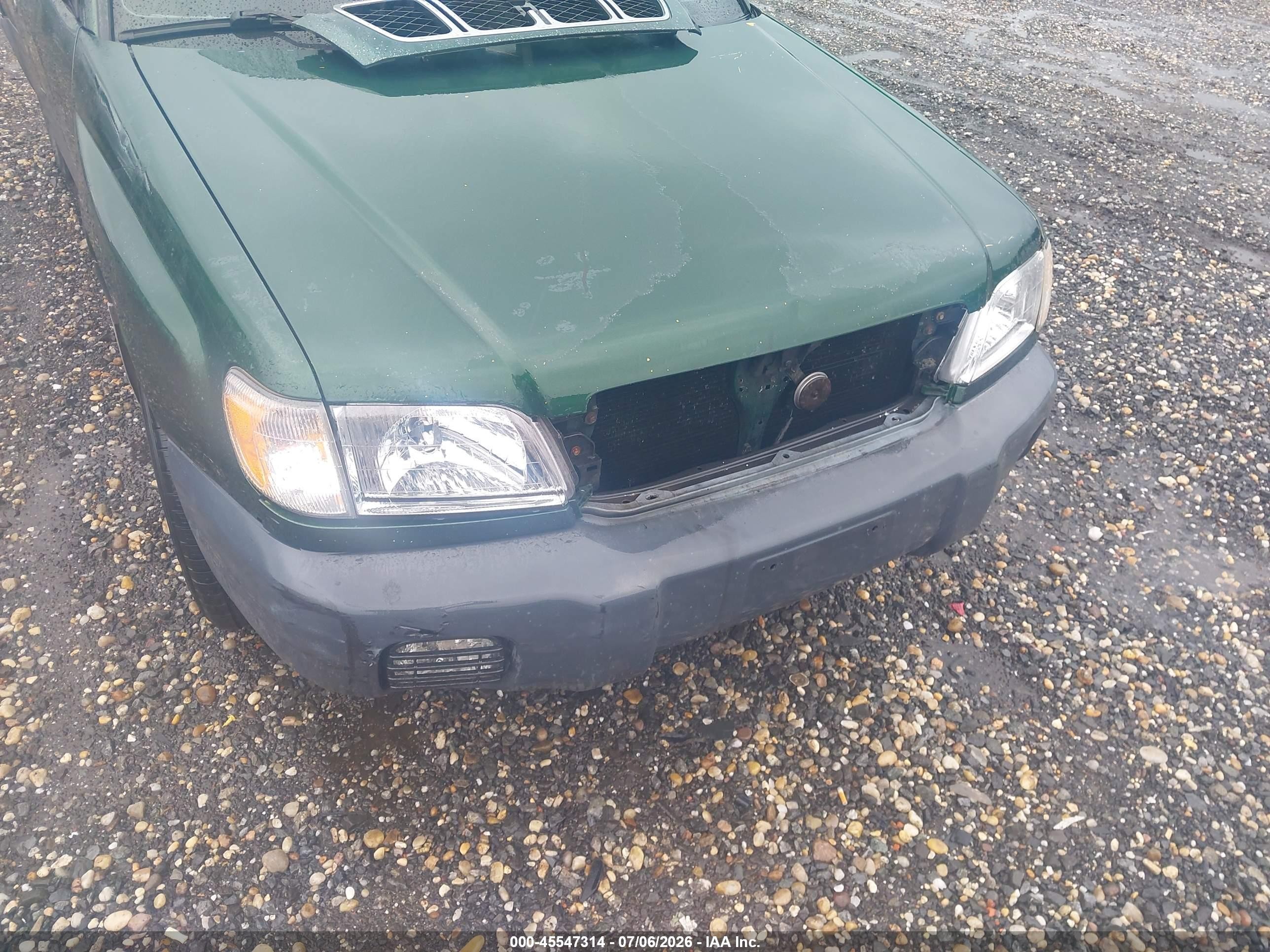 2002 Subaru Forester L Green vin: JF1SF63522H704339