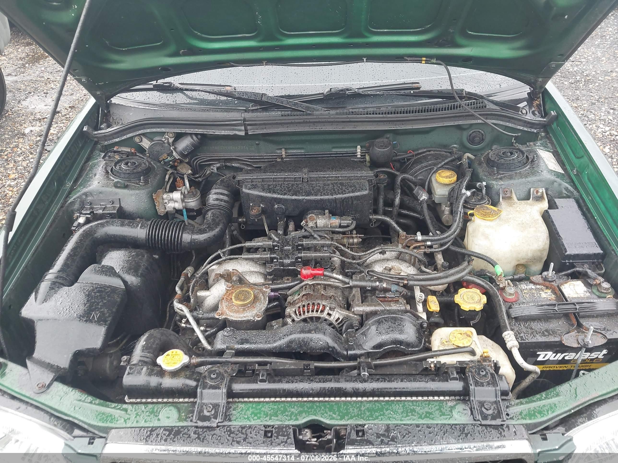 2002 Subaru Forester L Green vin: JF1SF63522H704339