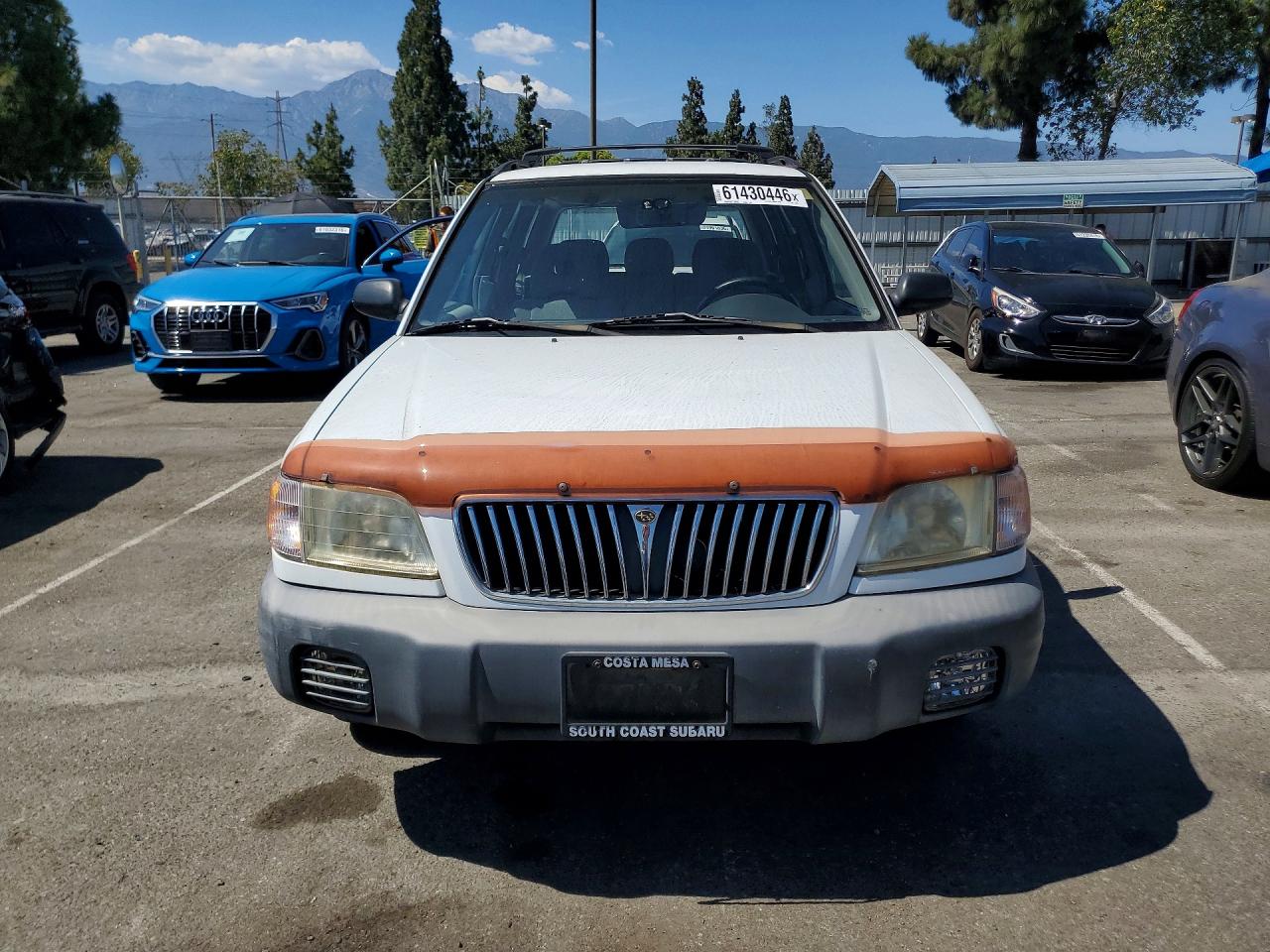2002 Subaru Forester L White vin: JF1SF63522H749281