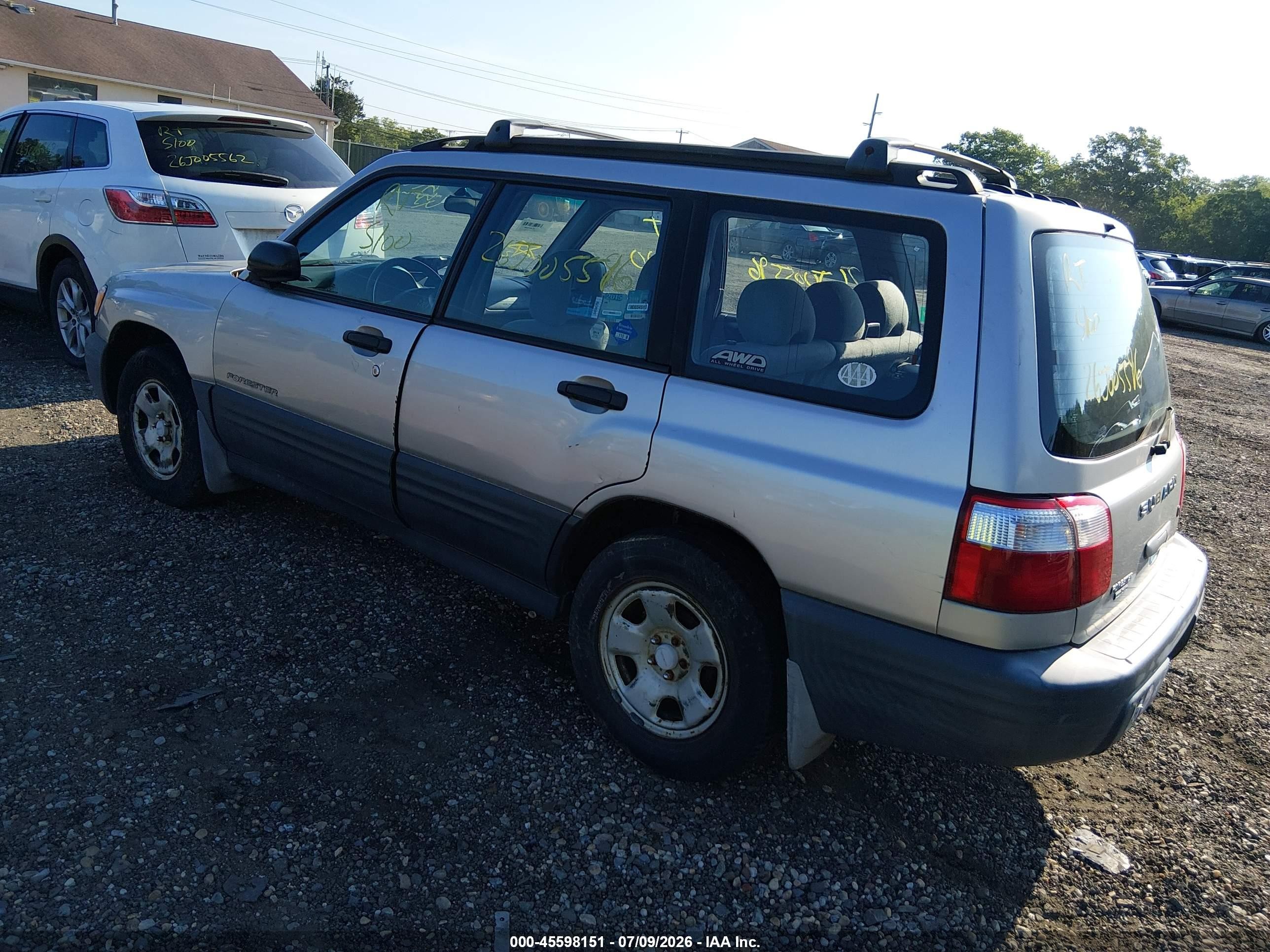 2001 Subaru Forester L Gray vin: JF1SF63531H716630