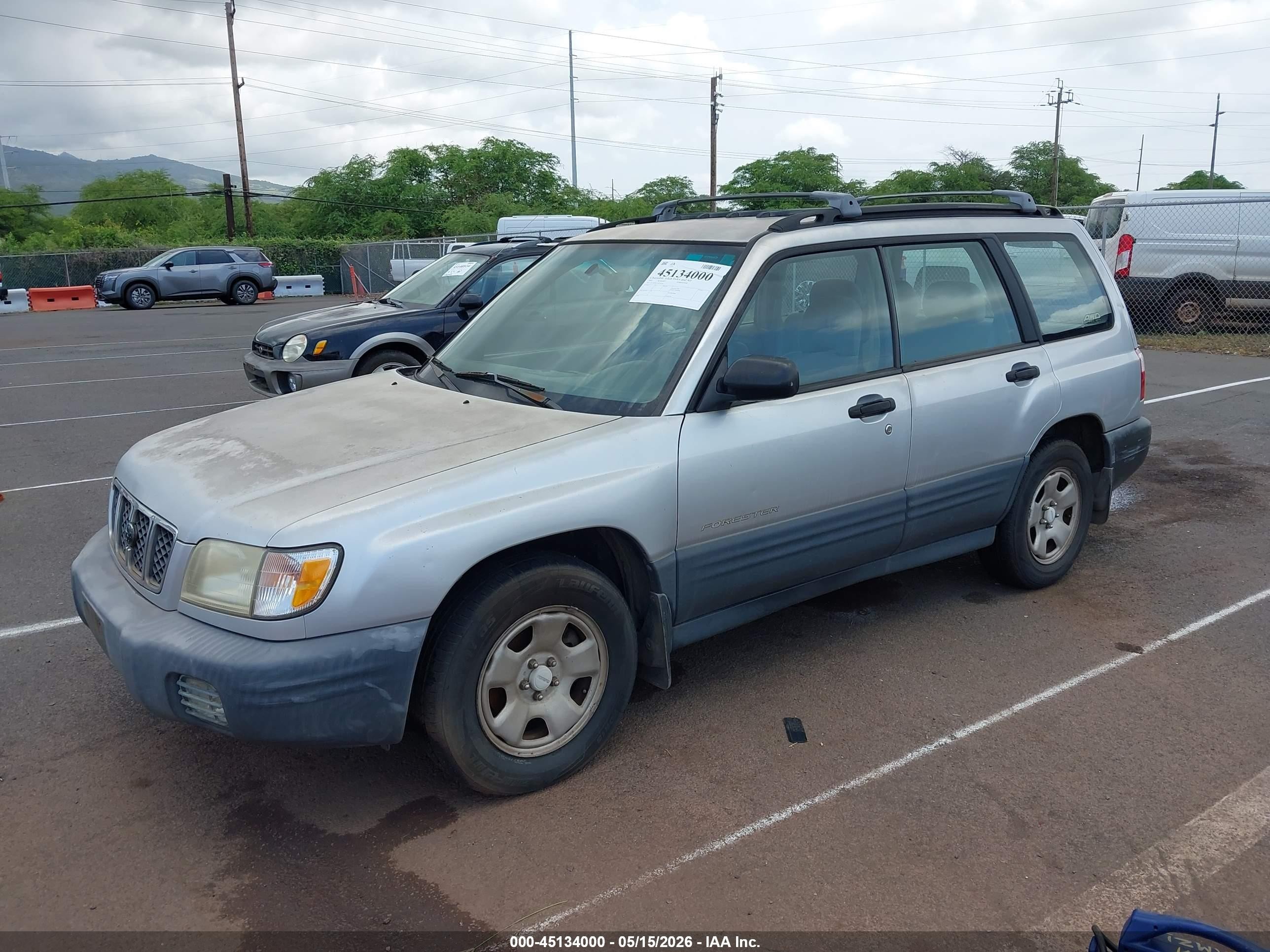 2002 Subaru Forester L Gray vin: JF1SF63532H733476