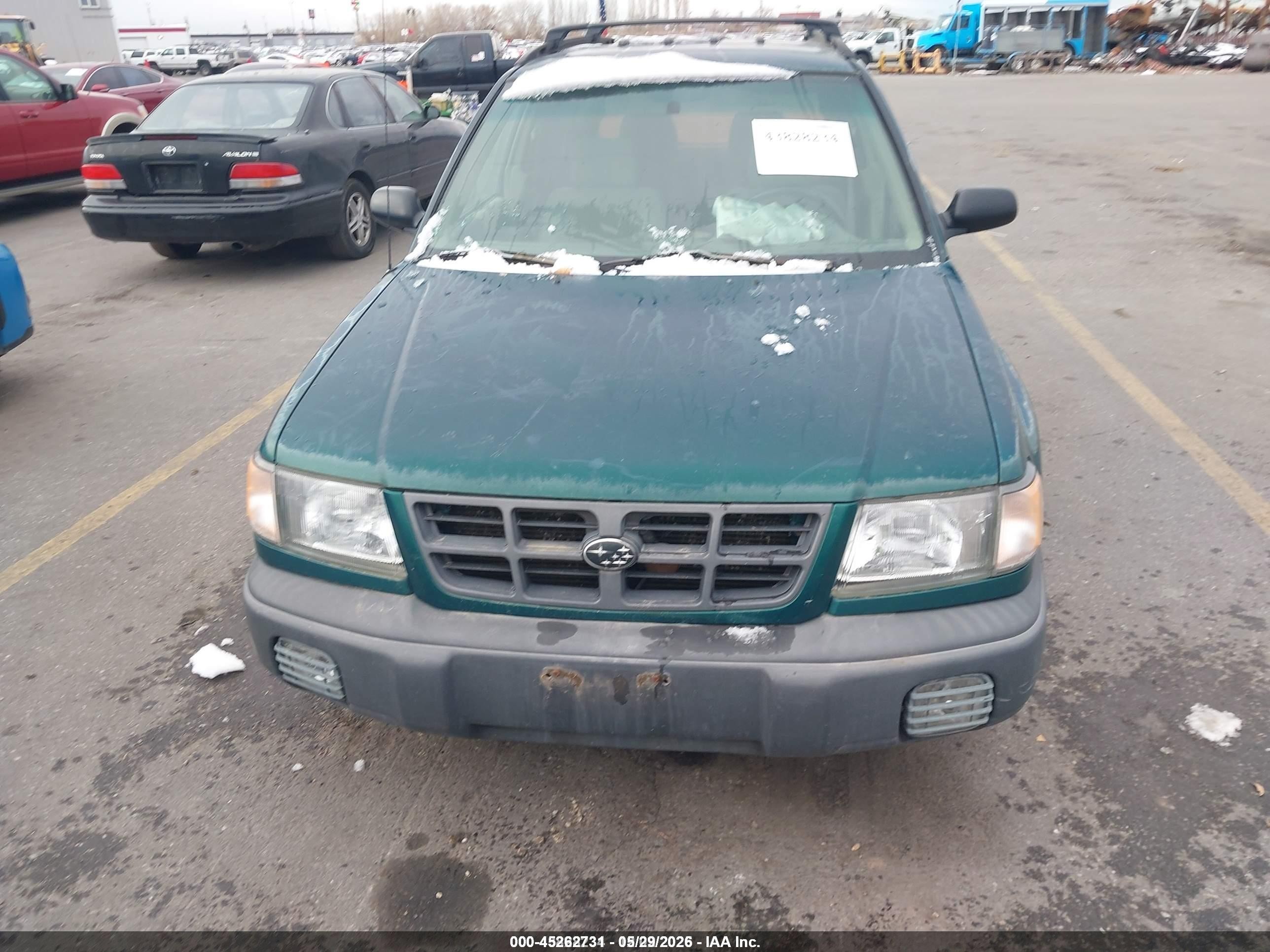 1999 Subaru Forester L Green vin: JF1SF6353XG714844