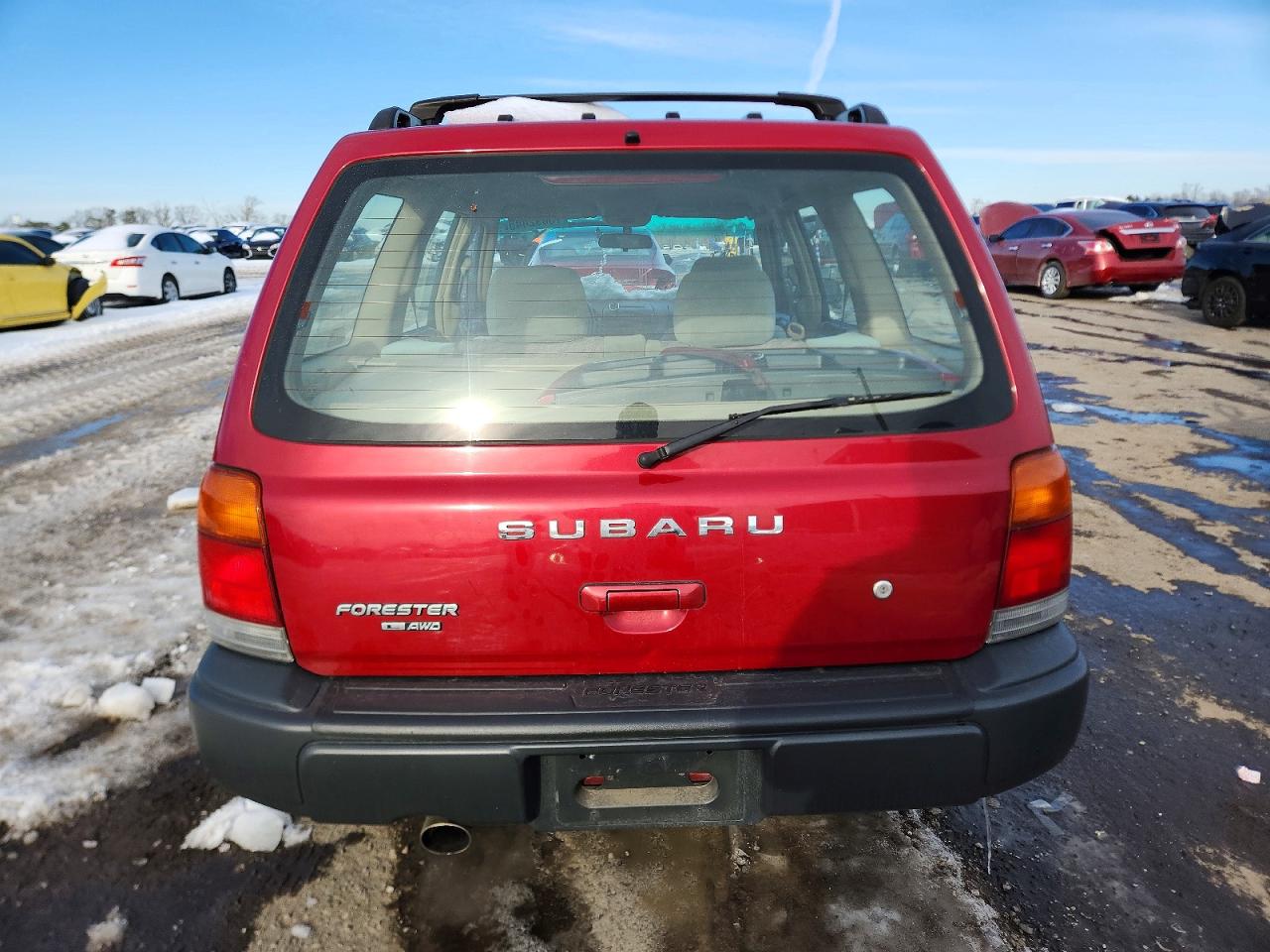 1999 Subaru Forester L Red vin: JF1SF6353XH732898