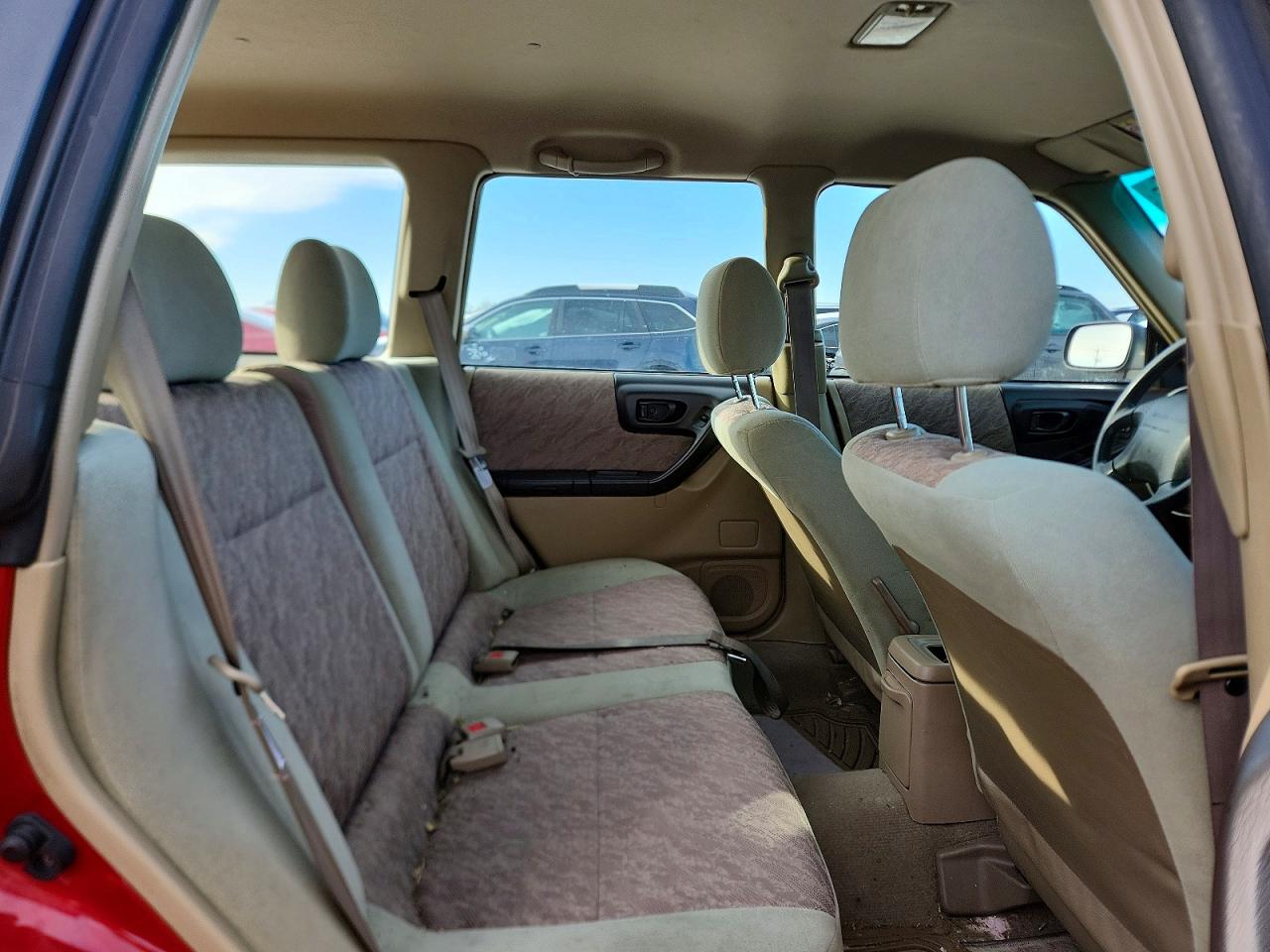1999 Subaru Forester L Red vin: JF1SF6353XH732898