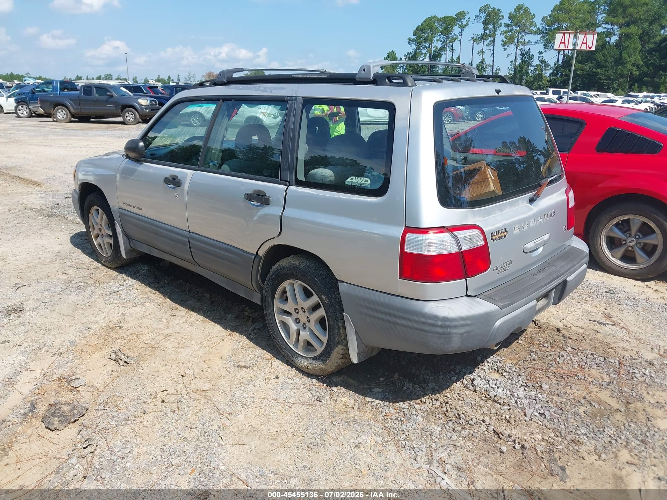 2002 Subaru Forester L Серый vin: JF1SF63542H741585