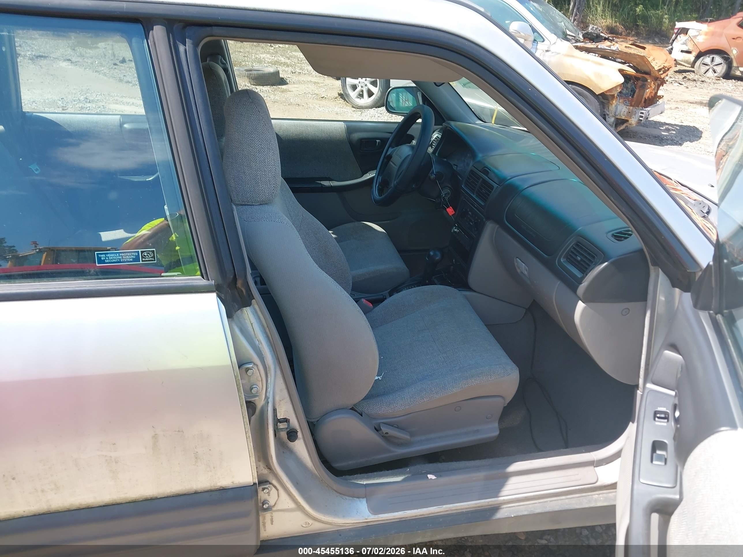 2002 Subaru Forester L Серый vin: JF1SF63542H741585