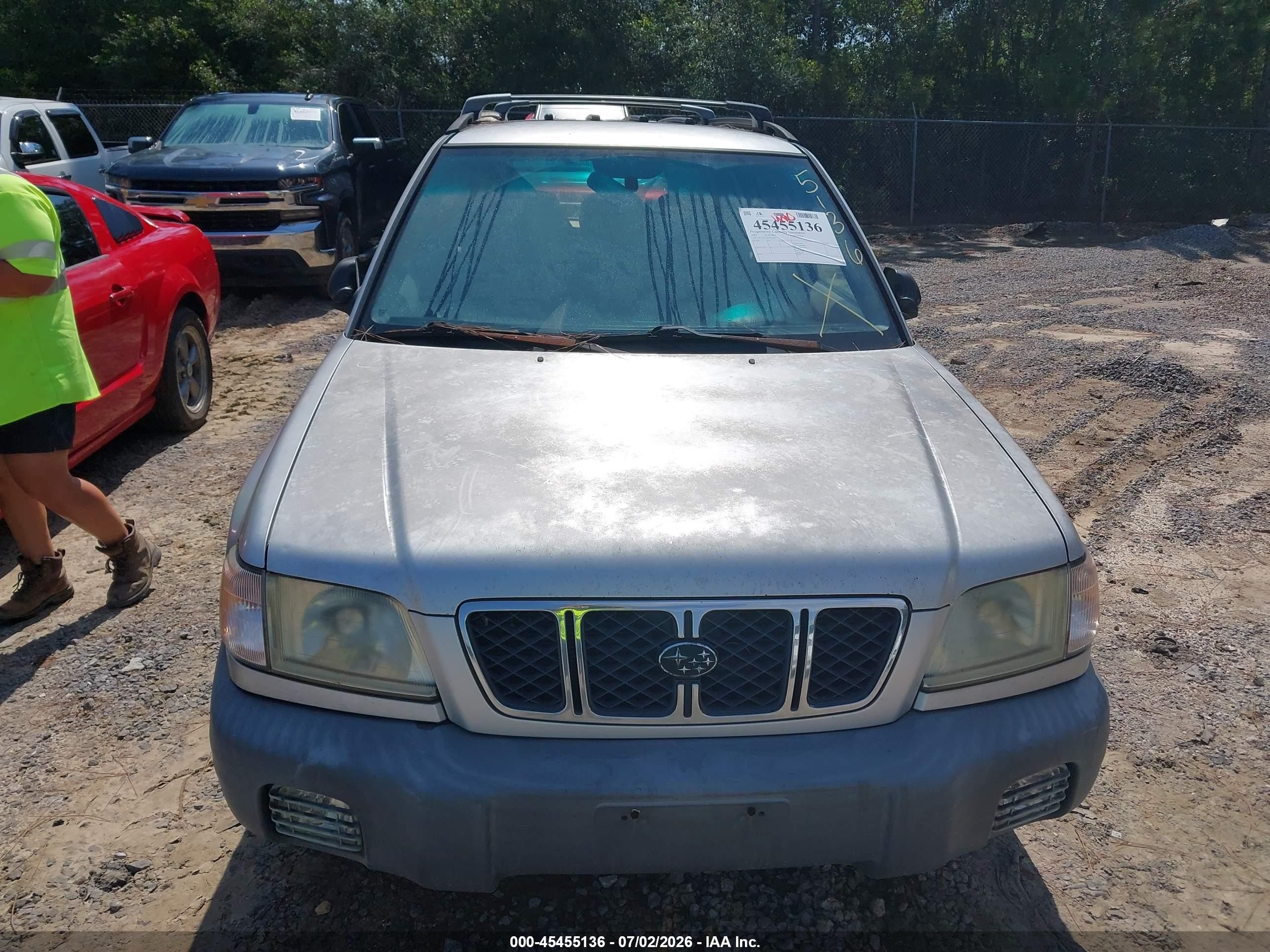 2002 Subaru Forester L Серый vin: JF1SF63542H741585