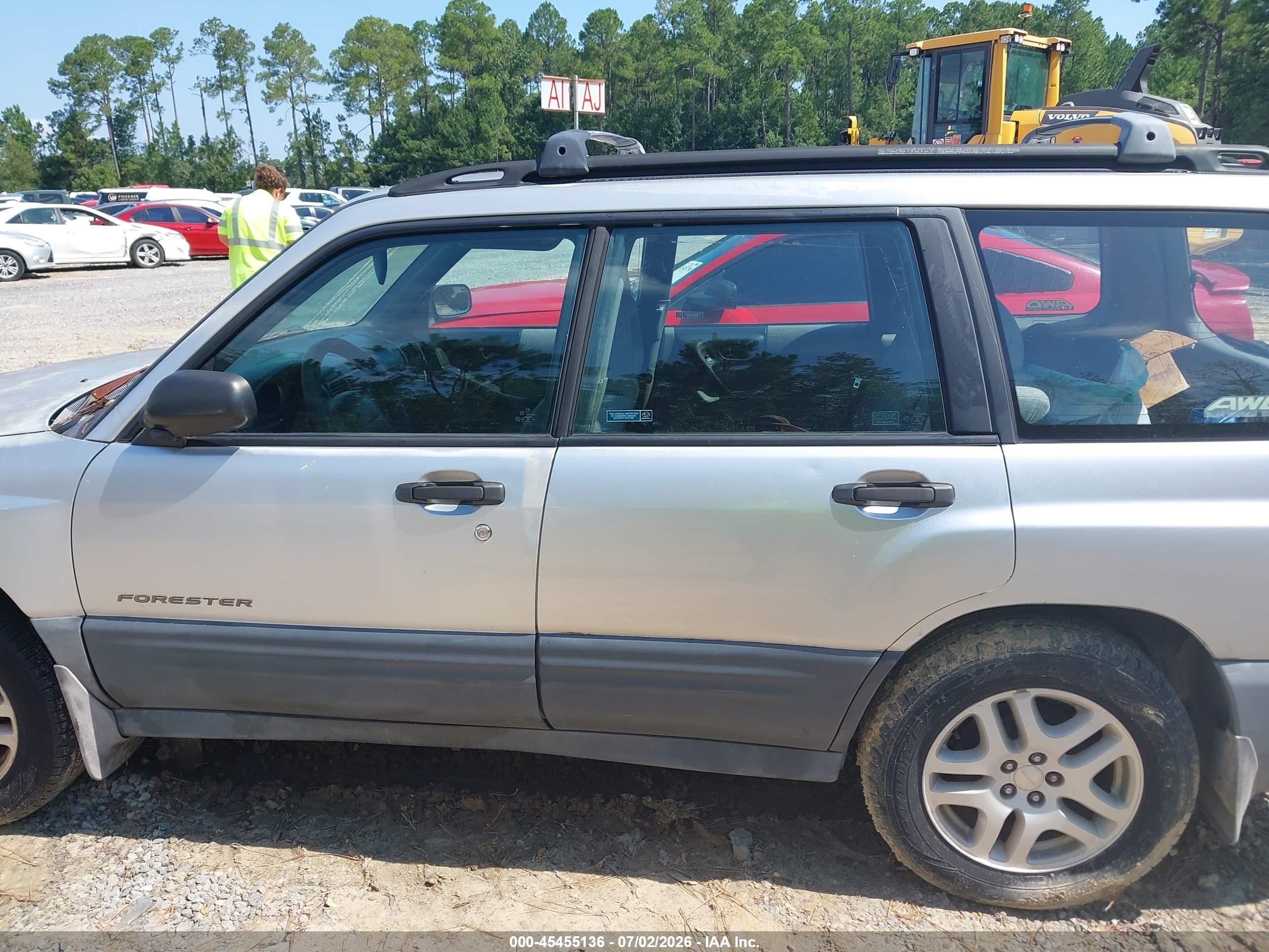 2002 Subaru Forester L Серый vin: JF1SF63542H741585