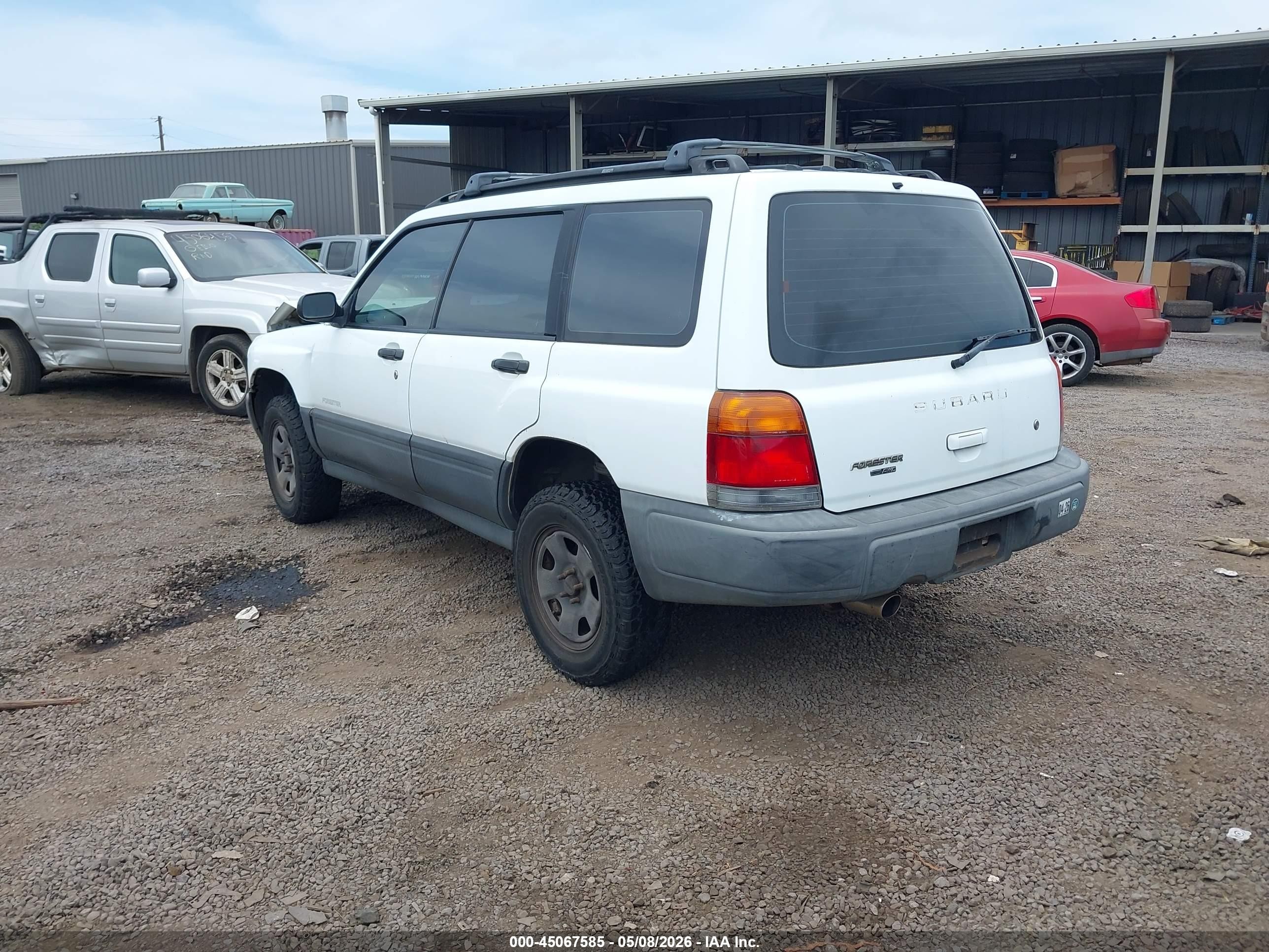 2000 Subaru Forester L White vin: JF1SF6354YH726190