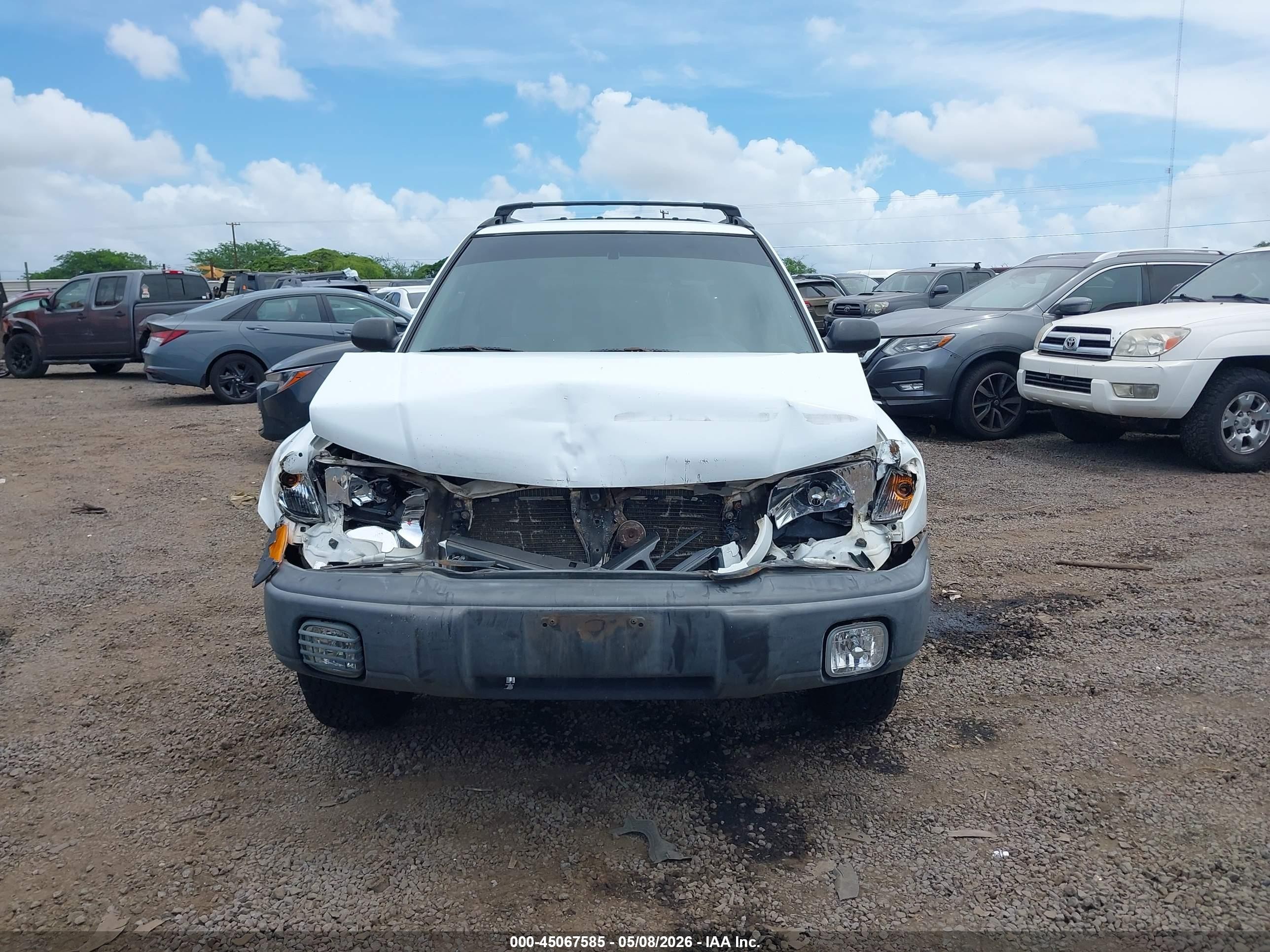 2000 Subaru Forester L White vin: JF1SF6354YH726190