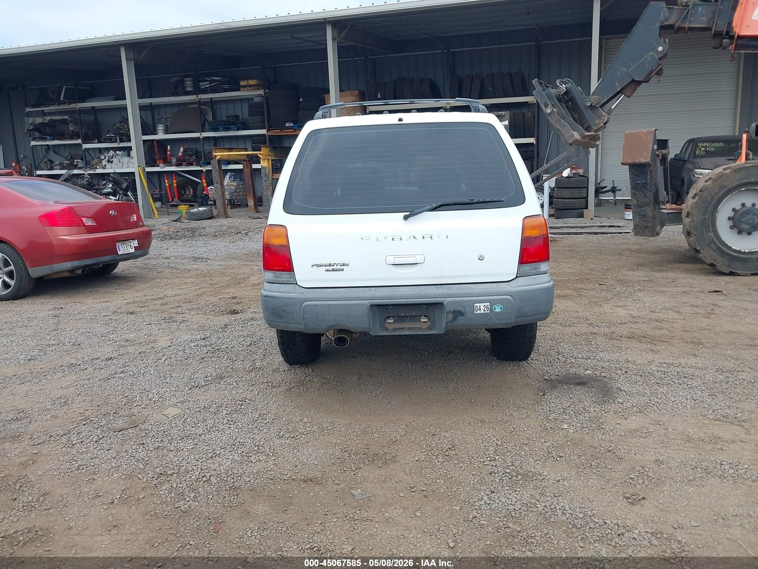 2000 Subaru Forester L White vin: JF1SF6354YH726190