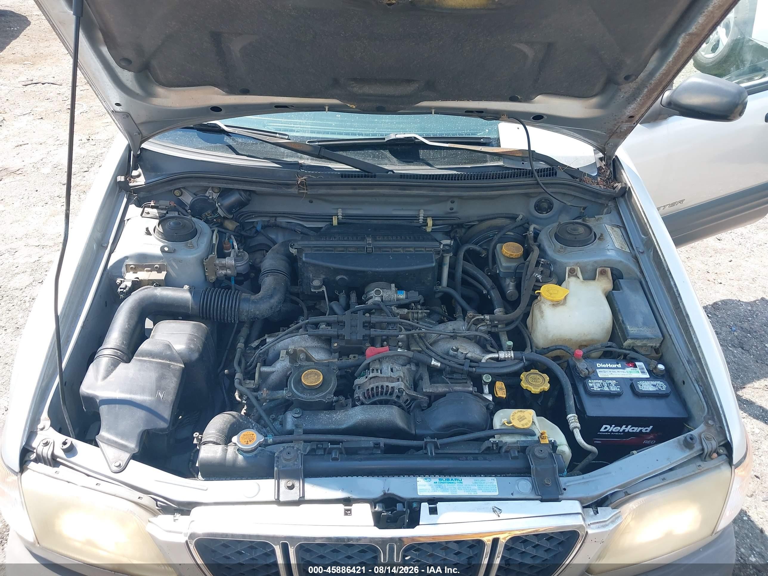 2002 Subaru Forester L Silver vin: JF1SF63552H718266