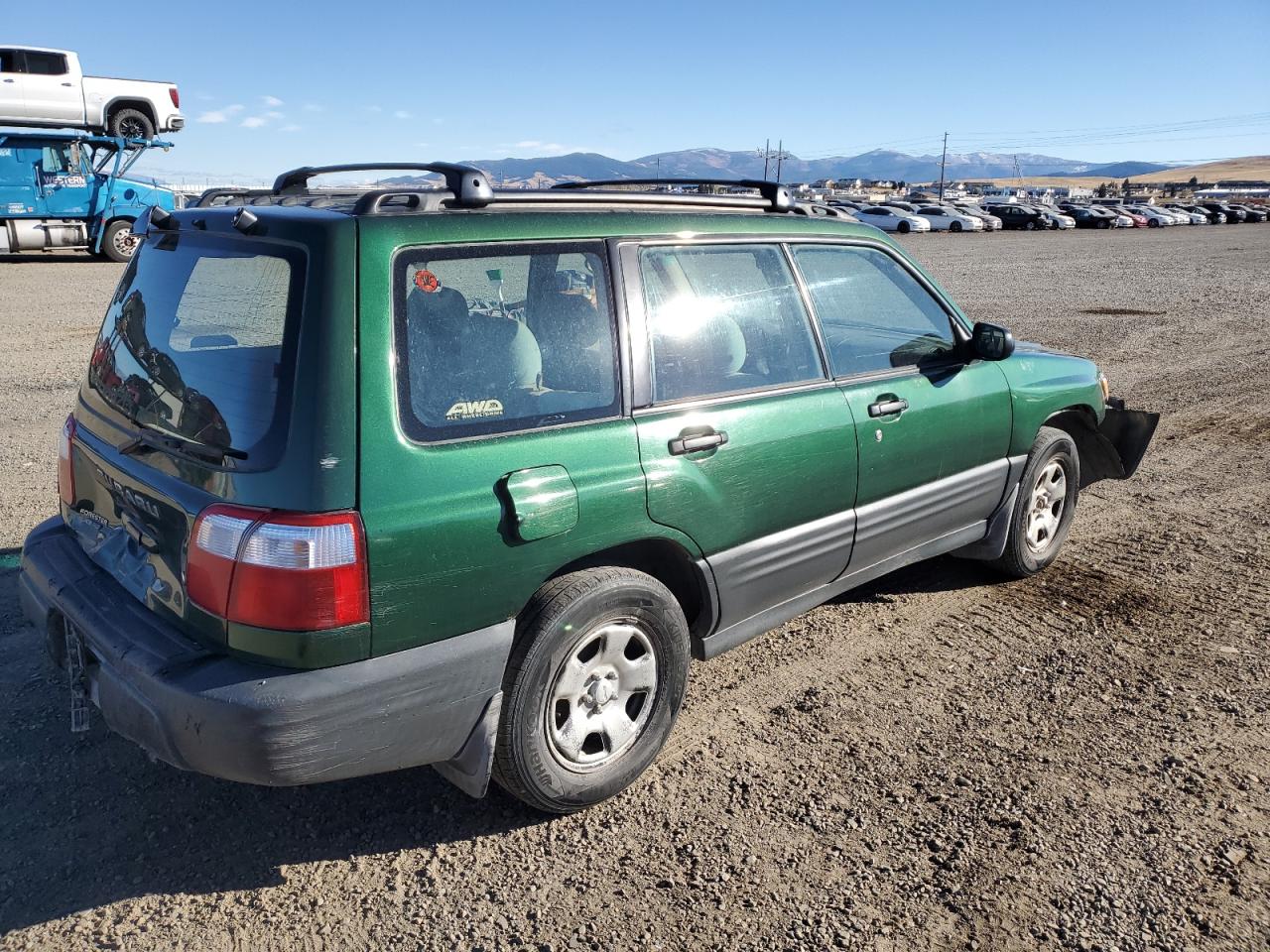 2002 Subaru Forester L Green vin: JF1SF63562H748361