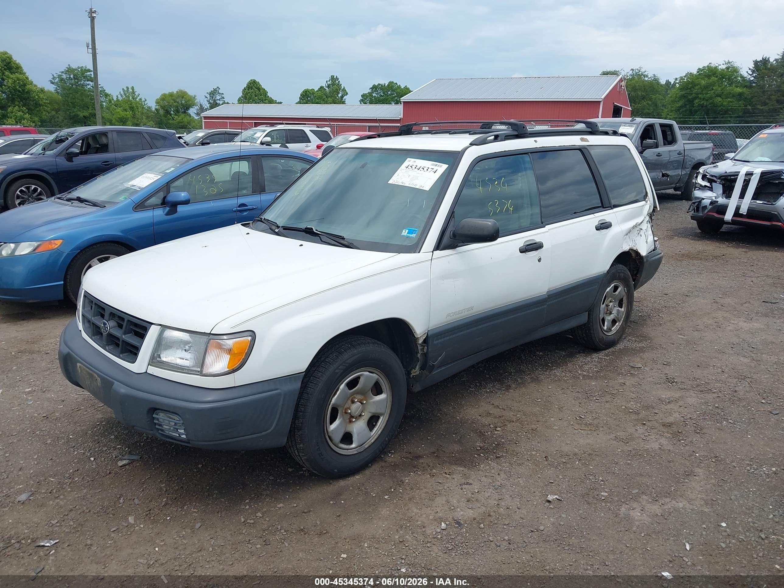 1998 Subaru Forester L Белый vin: JF1SF6356WH706715