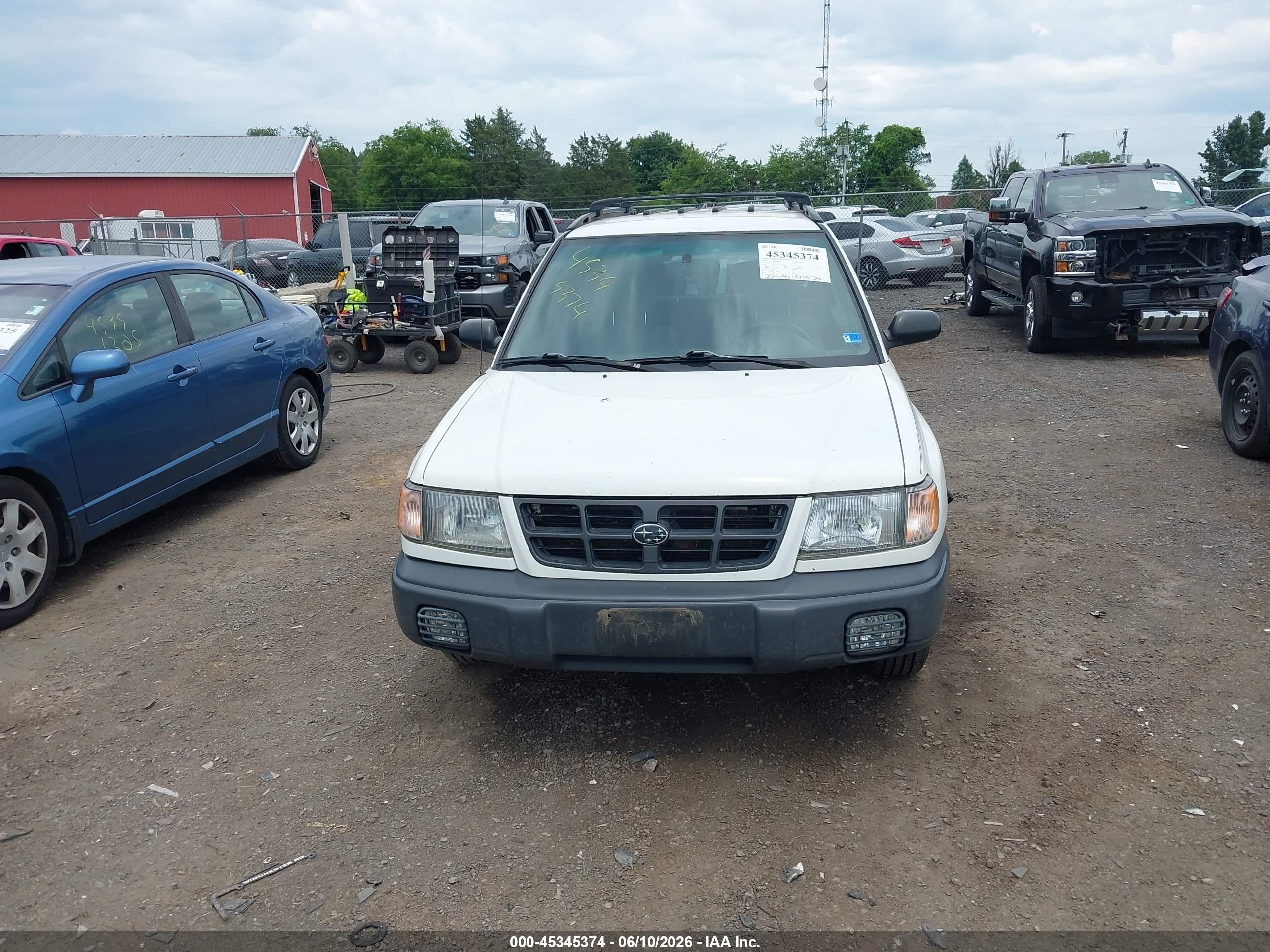 1998 Subaru Forester L Белый vin: JF1SF6356WH706715