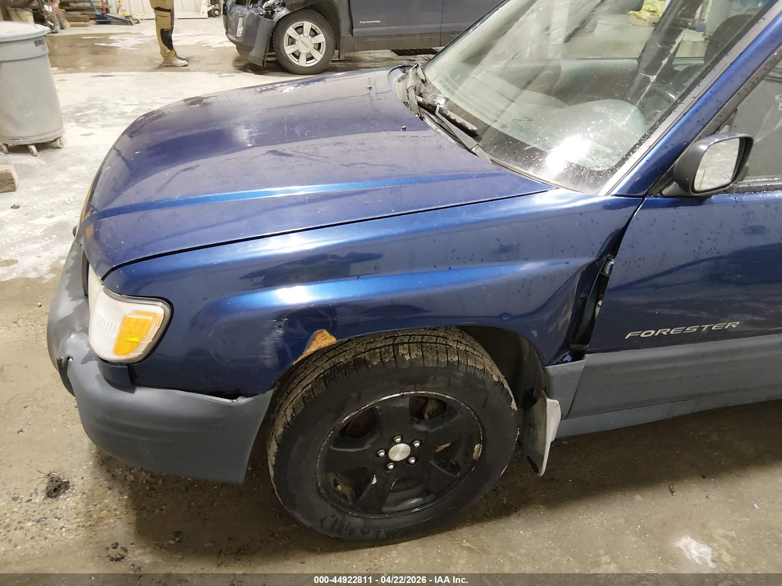 2001 Subaru Forester L Blue vin: JF1SF63571G768073