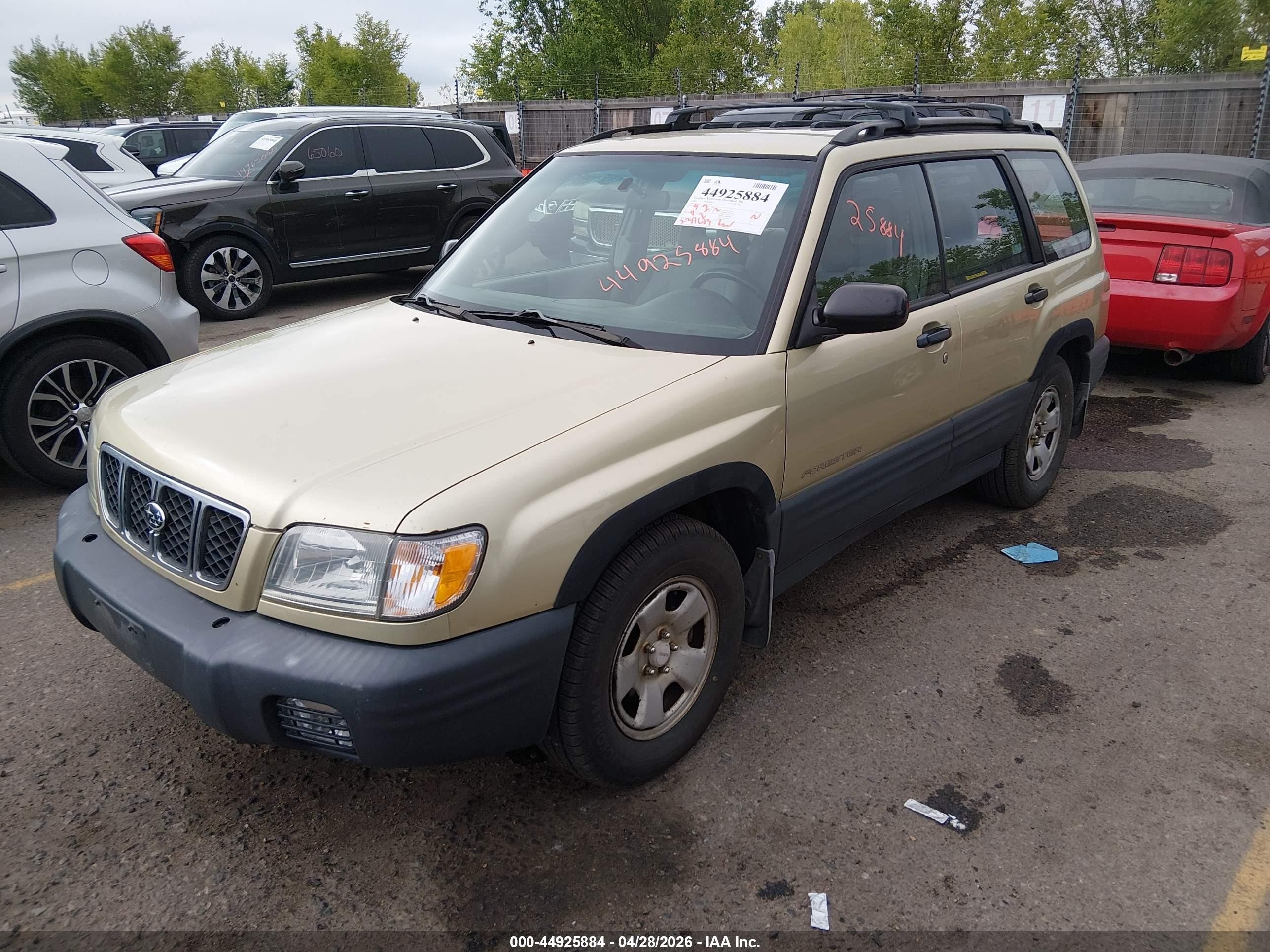 2001 Subaru Forester L Green vin: JF1SF63581H711245