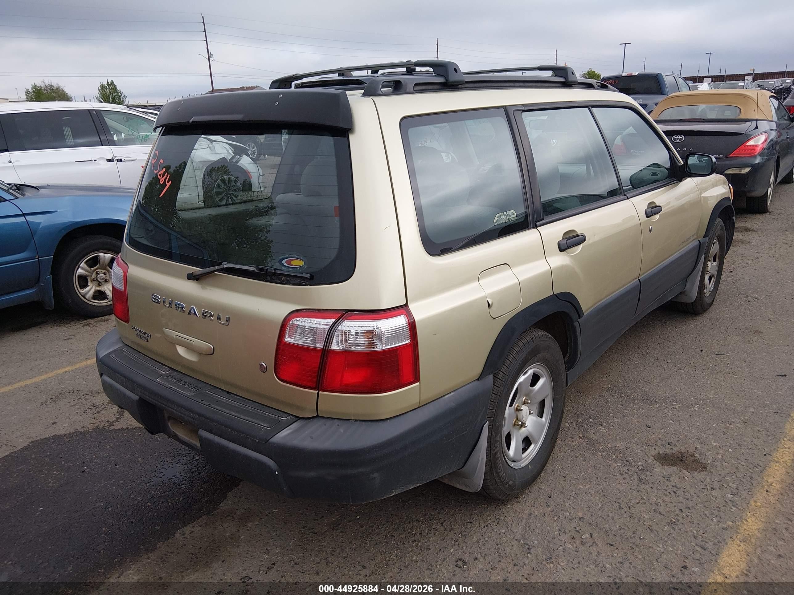 2001 Subaru Forester L Green vin: JF1SF63581H711245