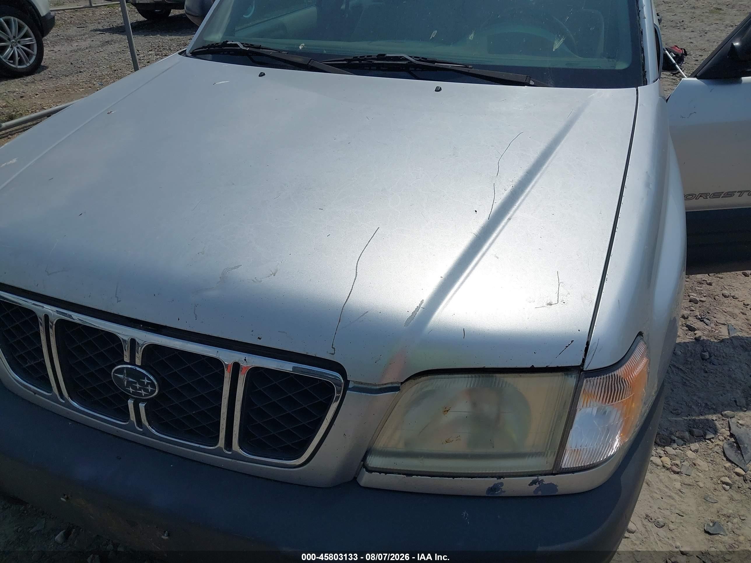 2002 Subaru Forester L Silver vin: JF1SF63582H719248