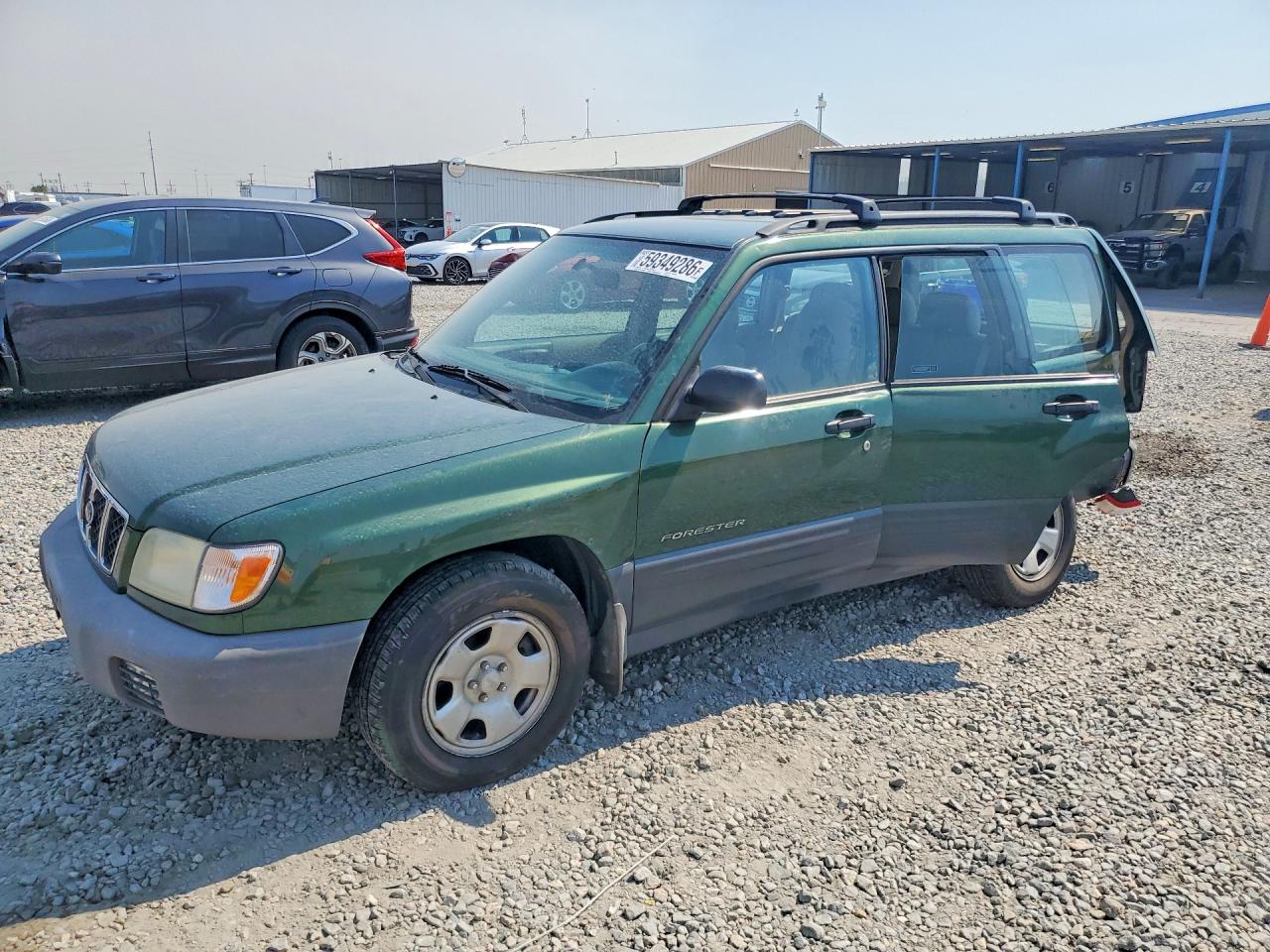 2002 Subaru Forester L Green vin: JF1SF63582H726376