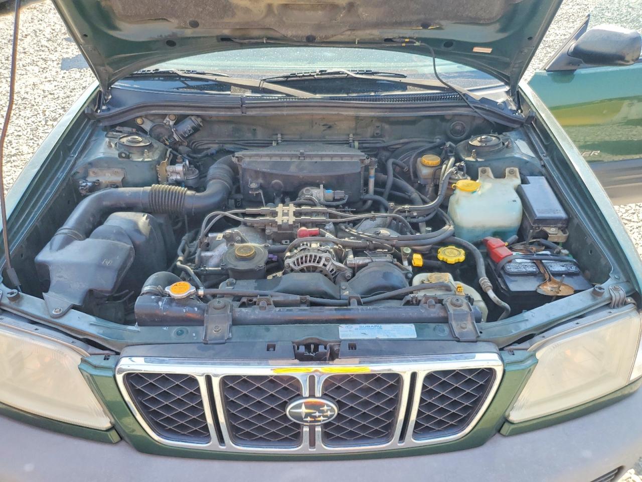 2002 Subaru Forester L Green vin: JF1SF63582H726376