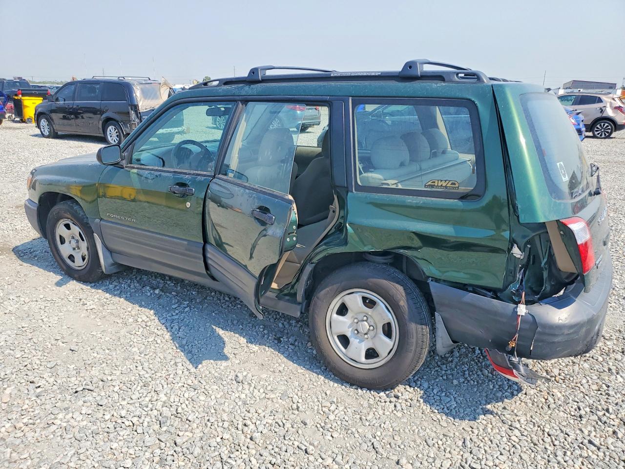 2002 Subaru Forester L Green vin: JF1SF63582H726376