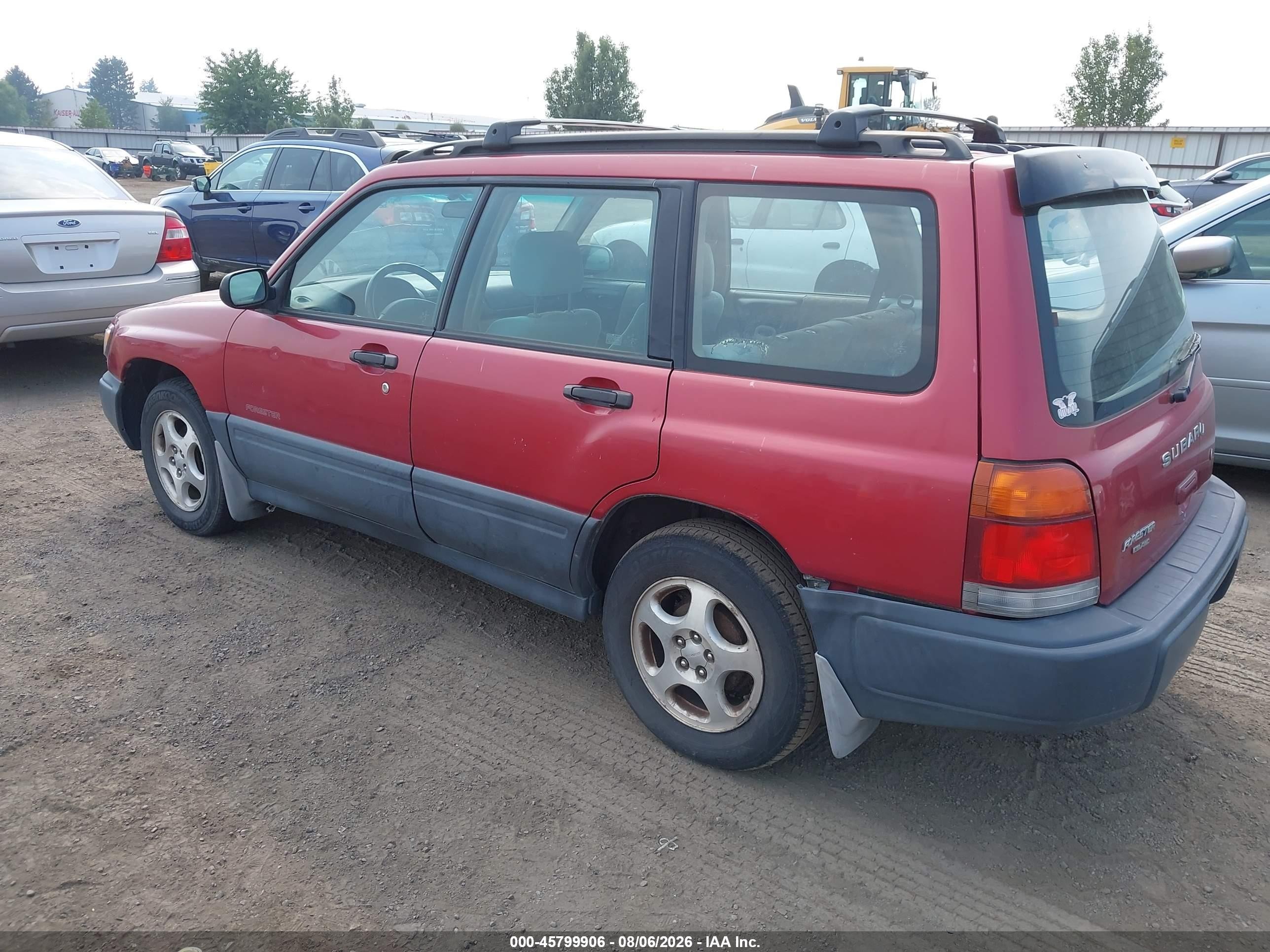 1999 Subaru Forester L Red vin: JF1SF6358XH743203