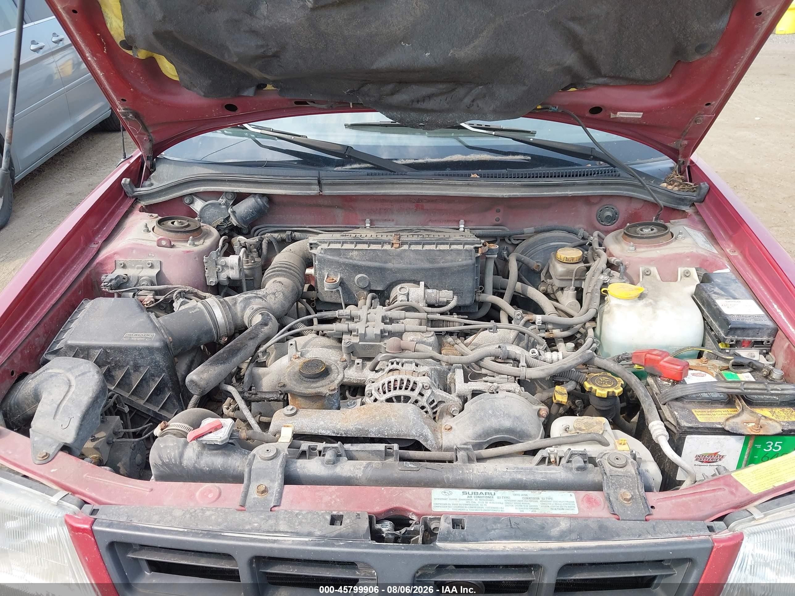 1999 Subaru Forester L Red vin: JF1SF6358XH743203