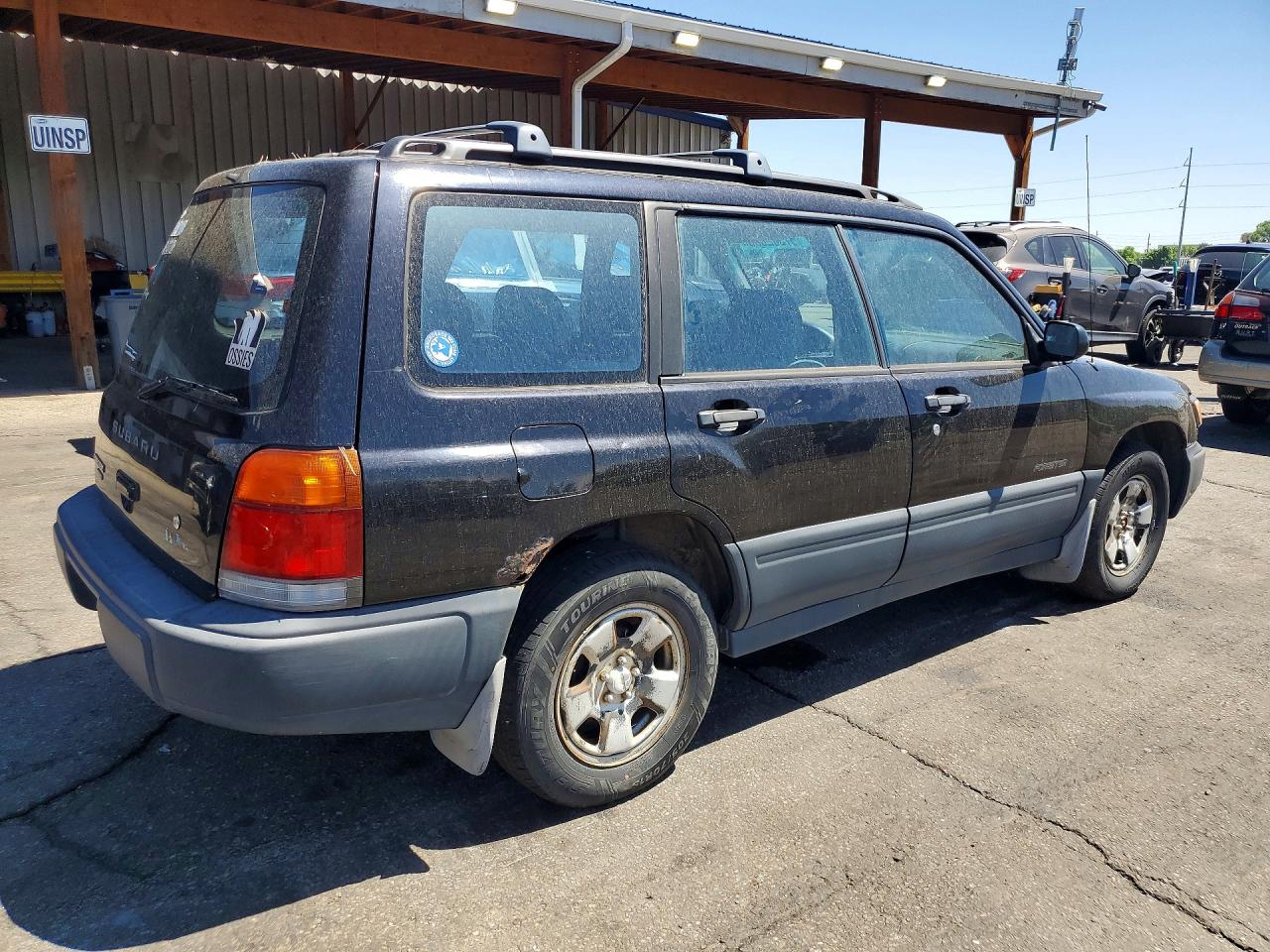 2000 Subaru Forester L Black vin: JF1SF6358YG719474