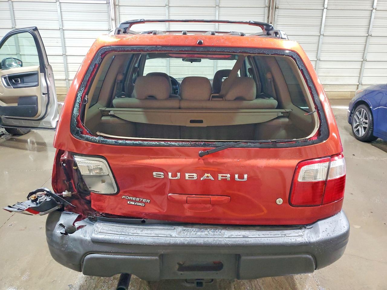 2002 Subaru Forester L Orange vin: JF1SF63592G754371