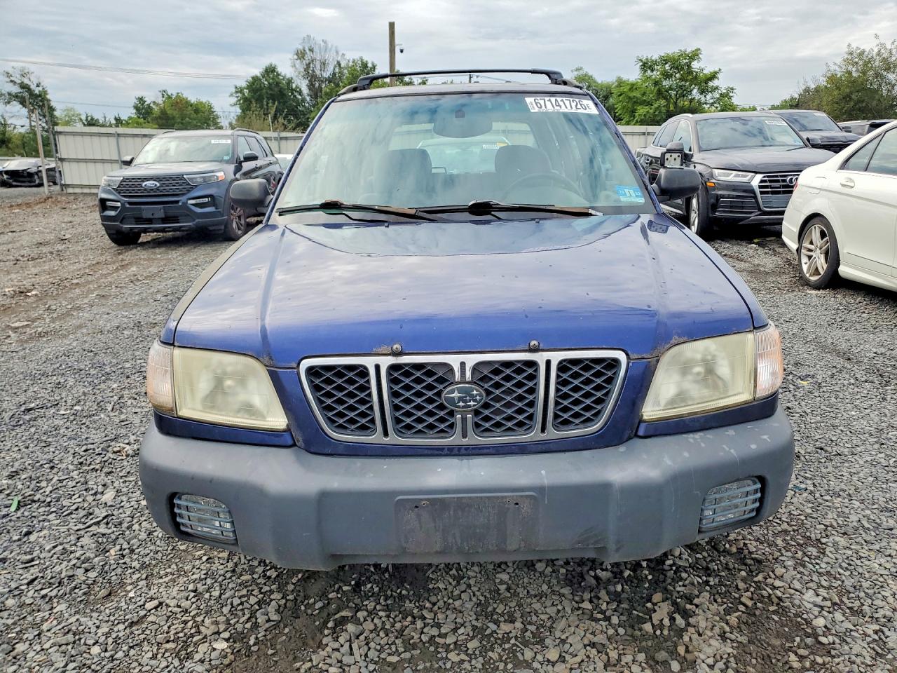 2002 Subaru Forester L Blue vin: JF1SF63592H743817