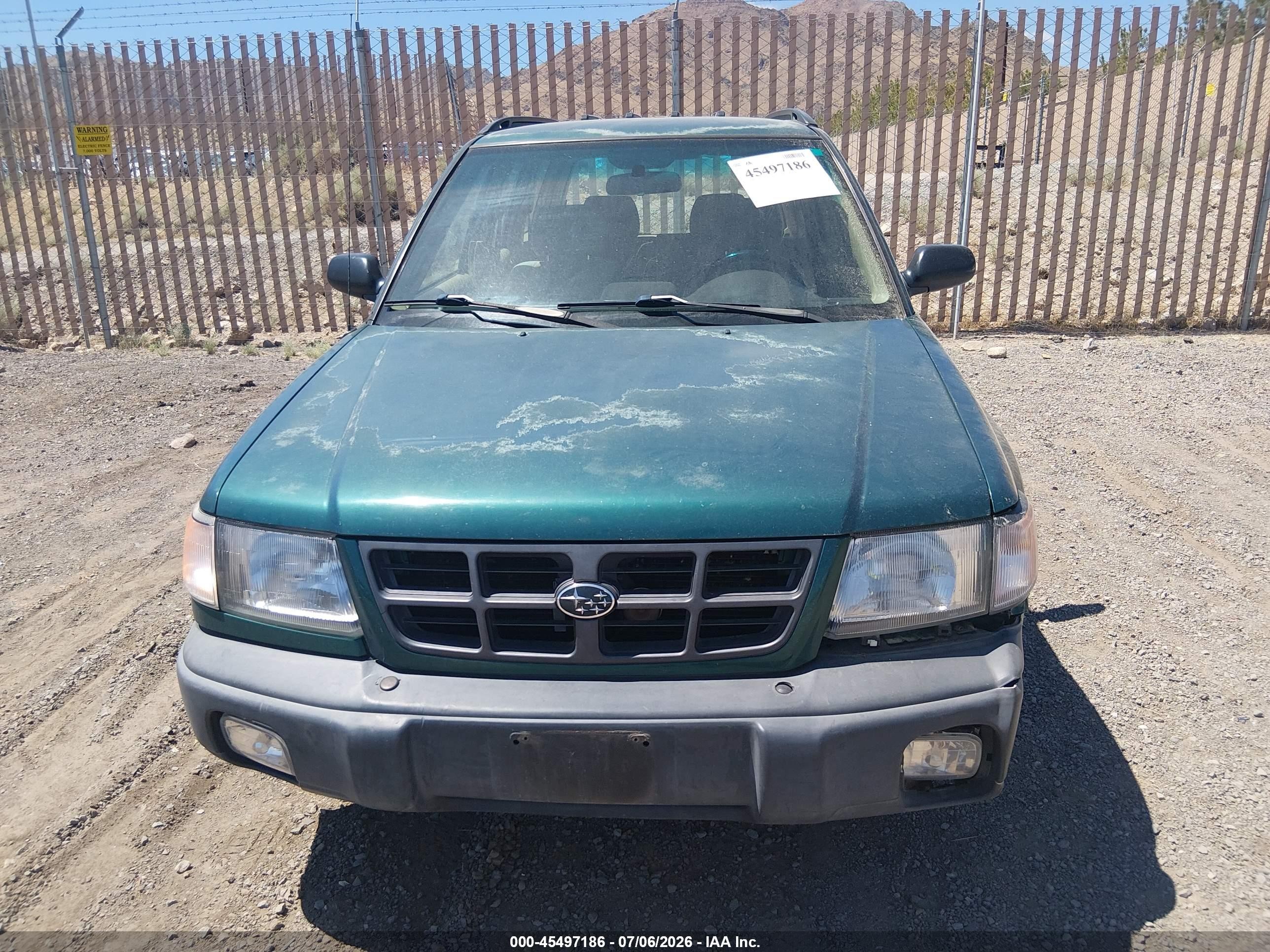 1998 Subaru Forester L Green vin: JF1SF6359WH710922