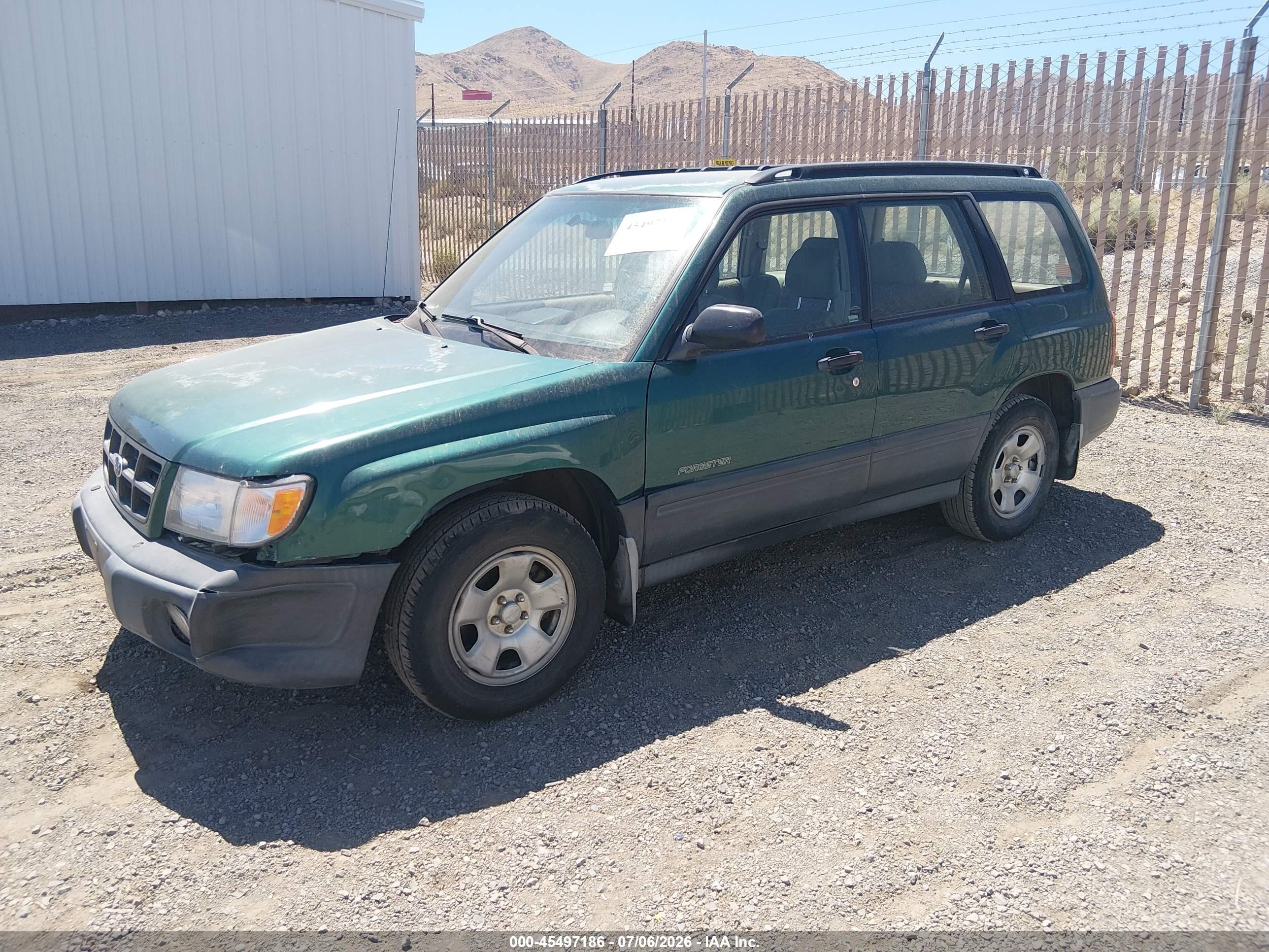 1998 Subaru Forester L Green vin: JF1SF6359WH710922