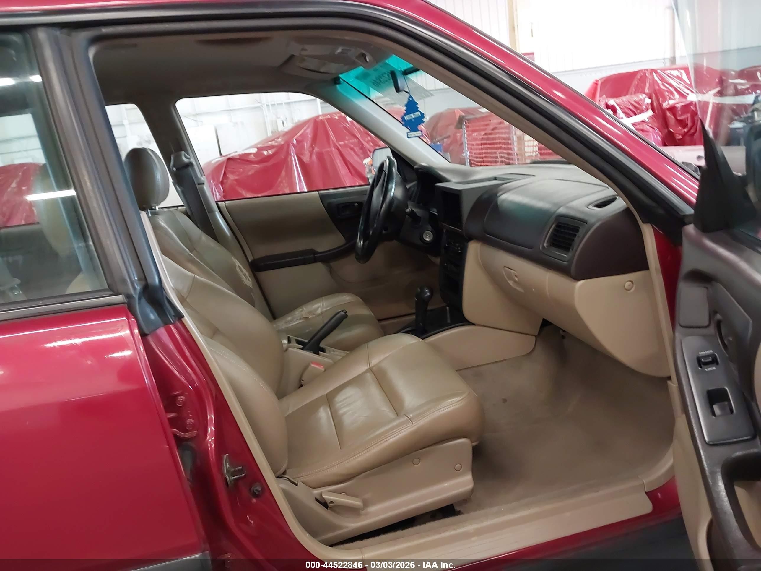 1999 Subaru Forester L Burgundy vin: JF1SF6359XH744585
