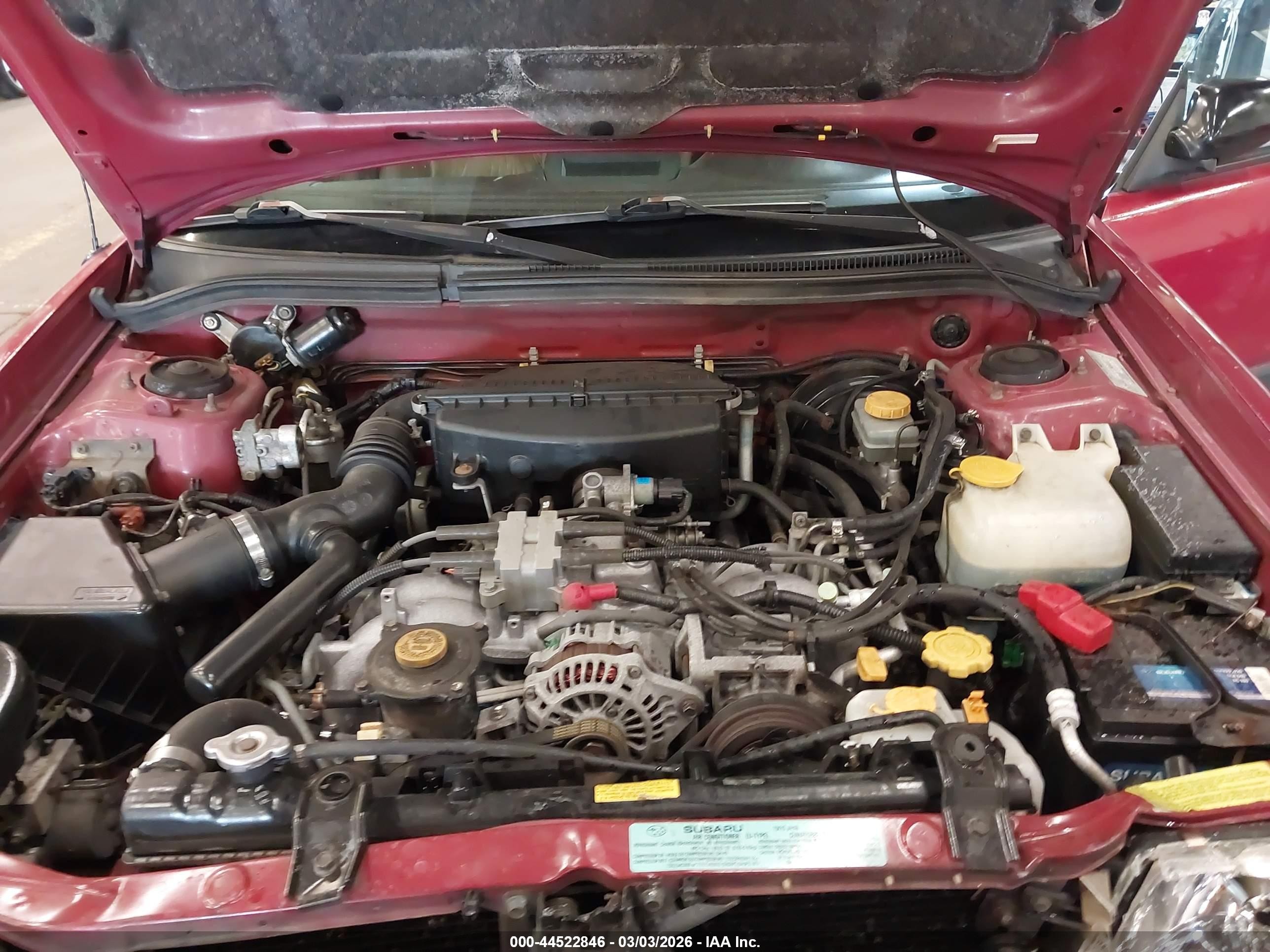 1999 Subaru Forester L Burgundy vin: JF1SF6359XH744585