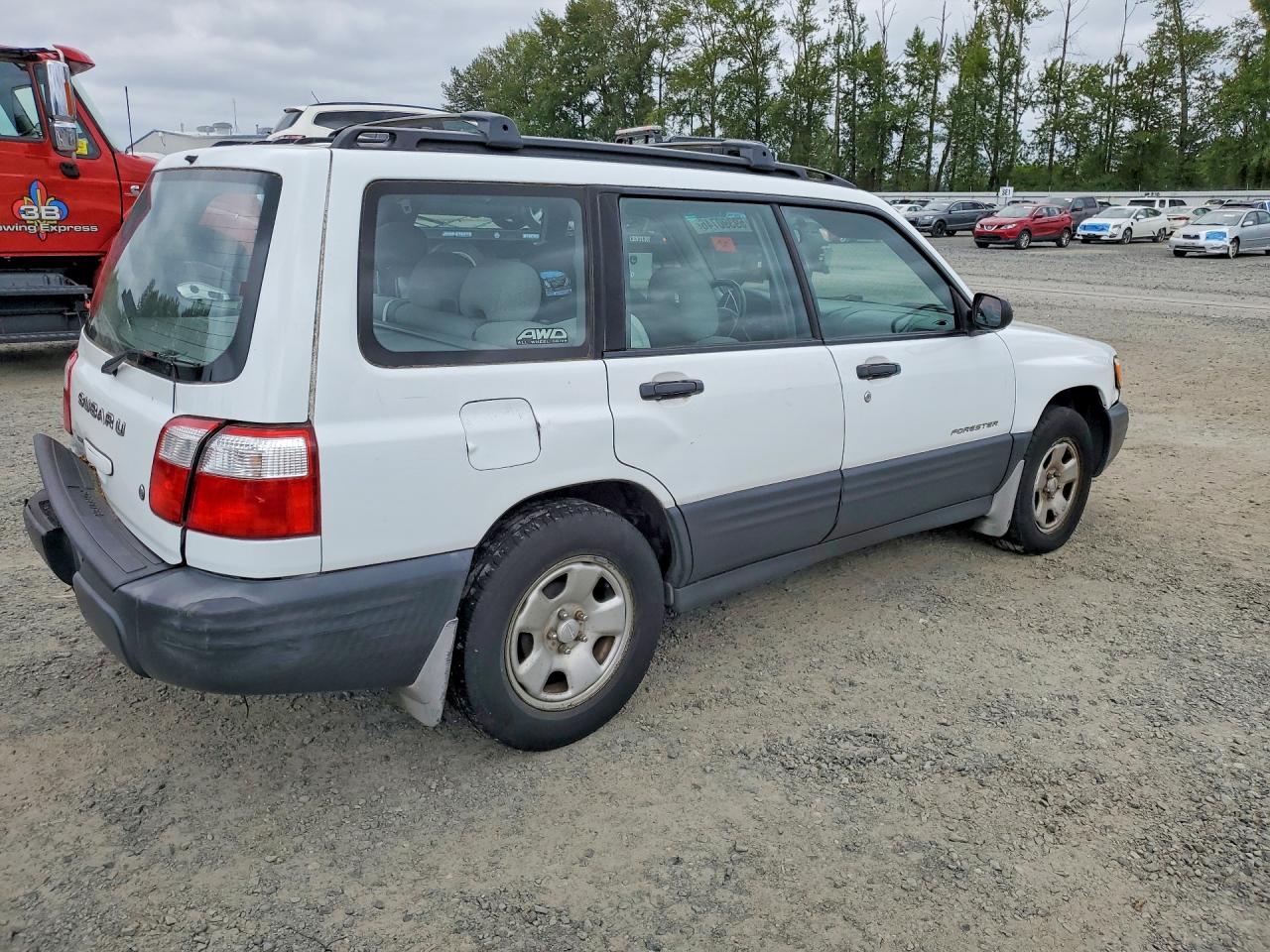 2001 Subaru Forester L White vin: JF1SF635X1H768224