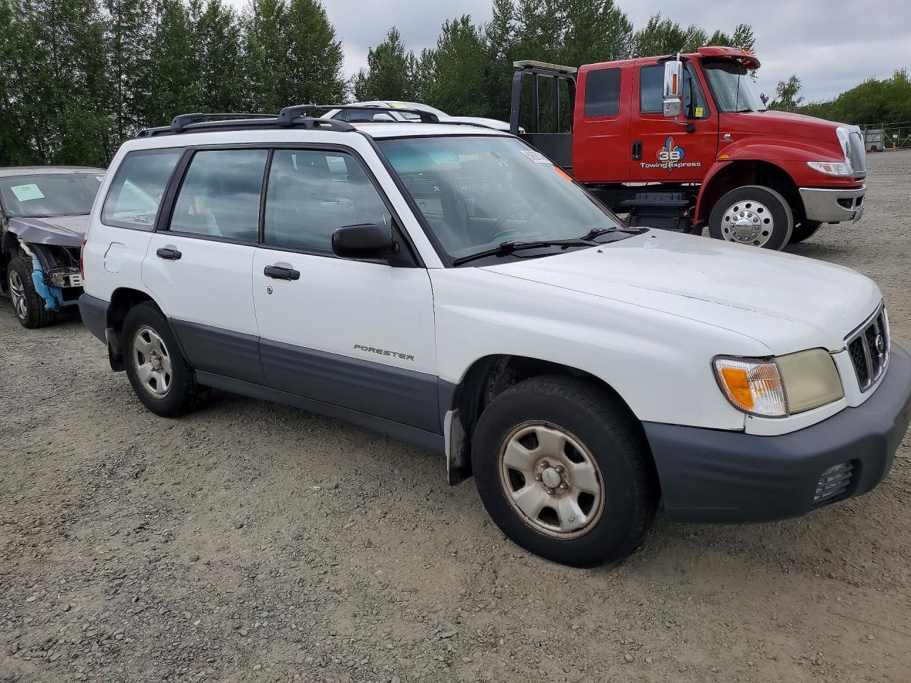 2001 Subaru Forester L White vin: JF1SF635X1H768224