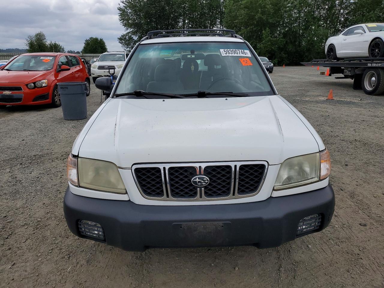 2001 Subaru Forester L White vin: JF1SF635X1H768224