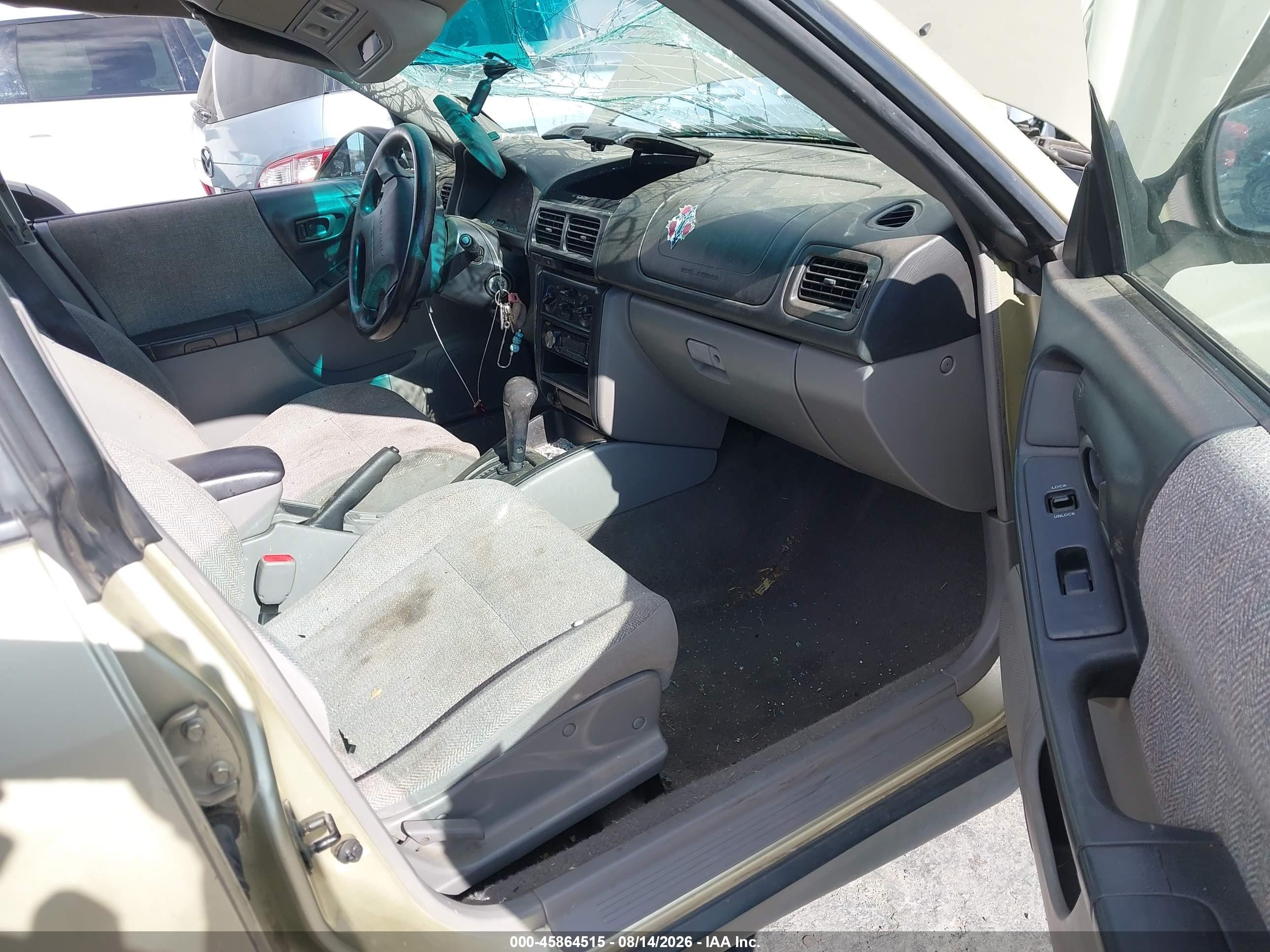 2002 Subaru Forester L Green vin: JF1SF635X2H726217