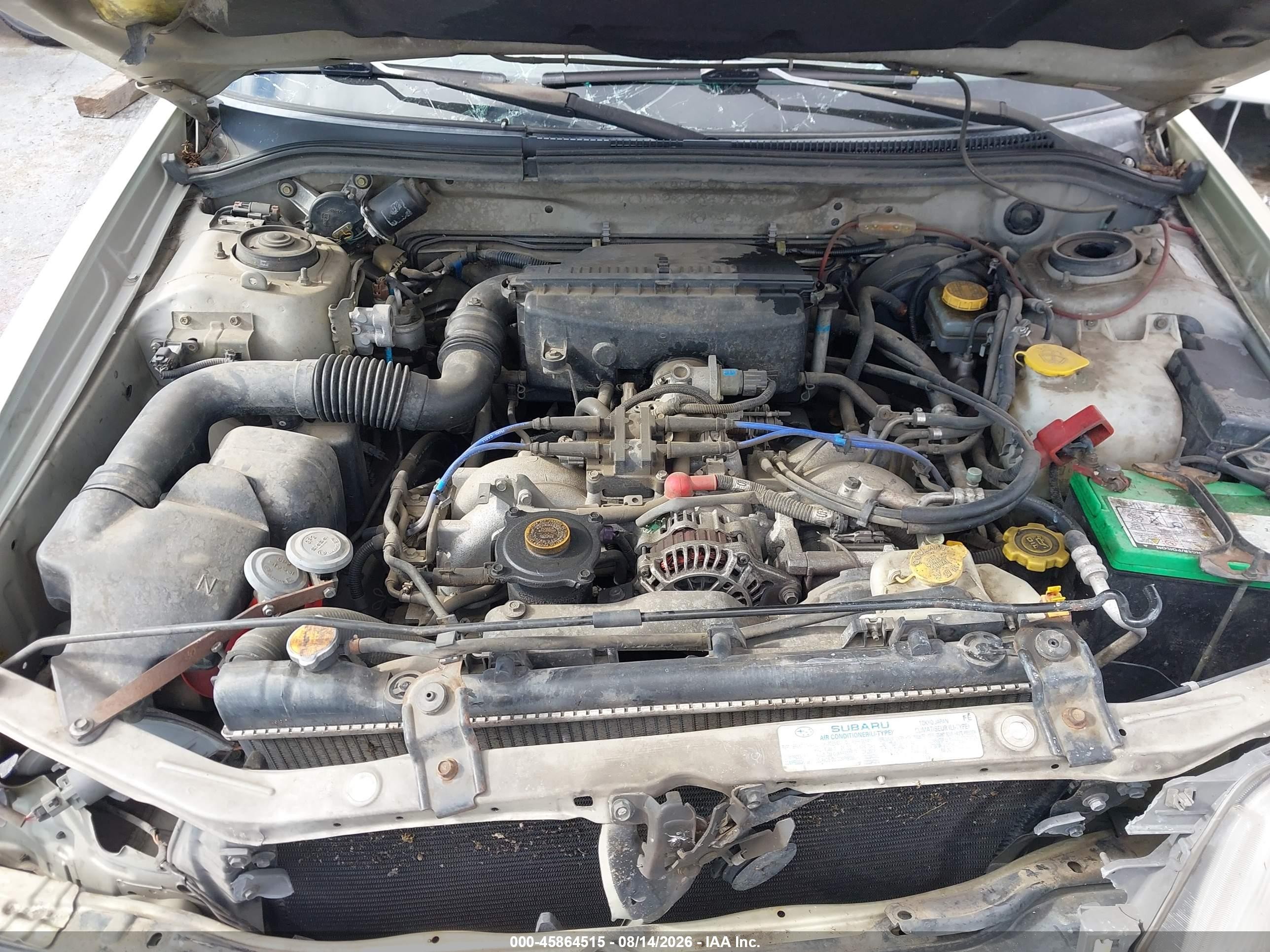 2002 Subaru Forester L Green vin: JF1SF635X2H726217