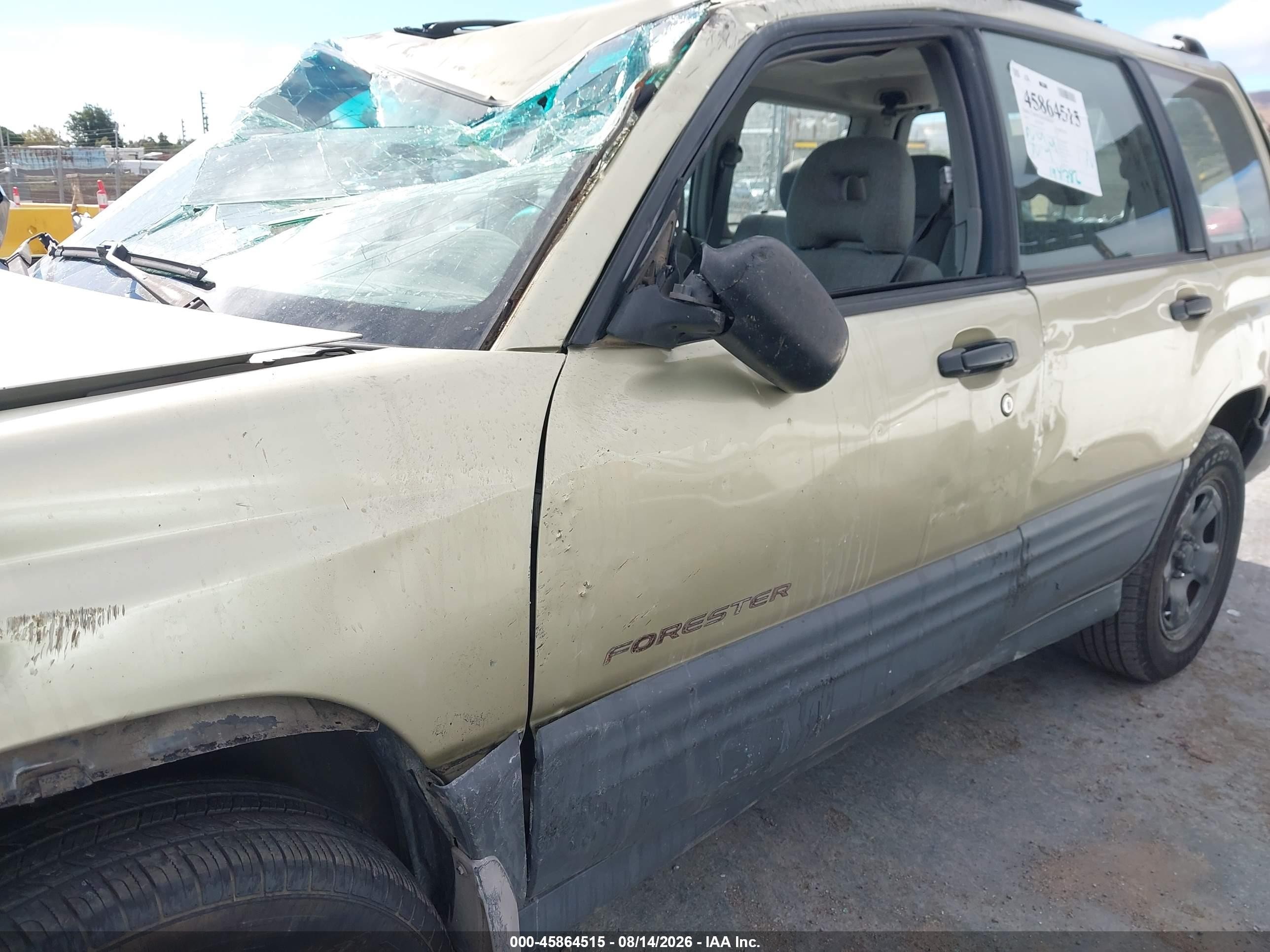 2002 Subaru Forester L Green vin: JF1SF635X2H726217
