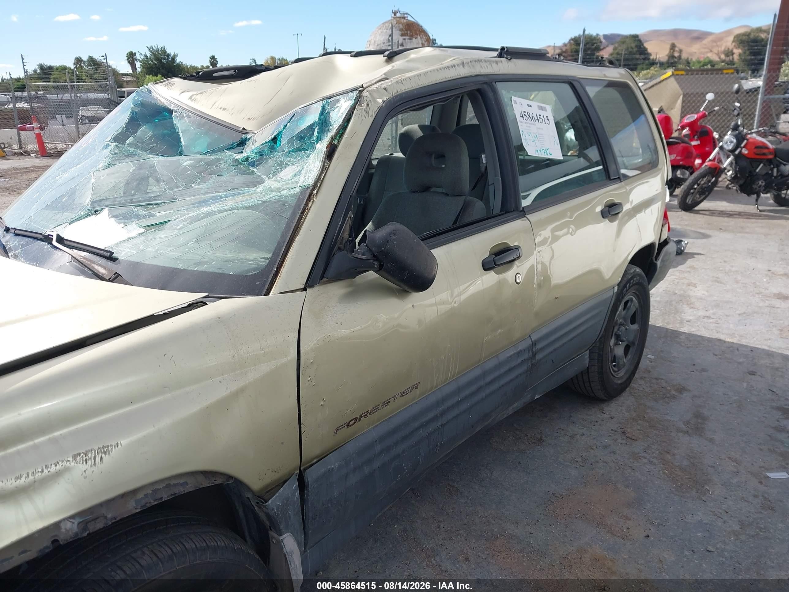 2002 Subaru Forester L Green vin: JF1SF635X2H726217