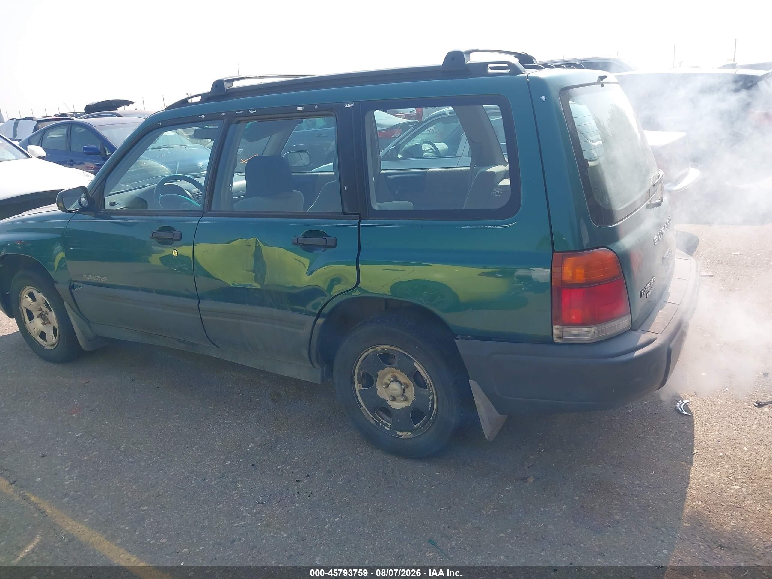 1998 Subaru Forester L Green vin: JF1SF635XWH783524