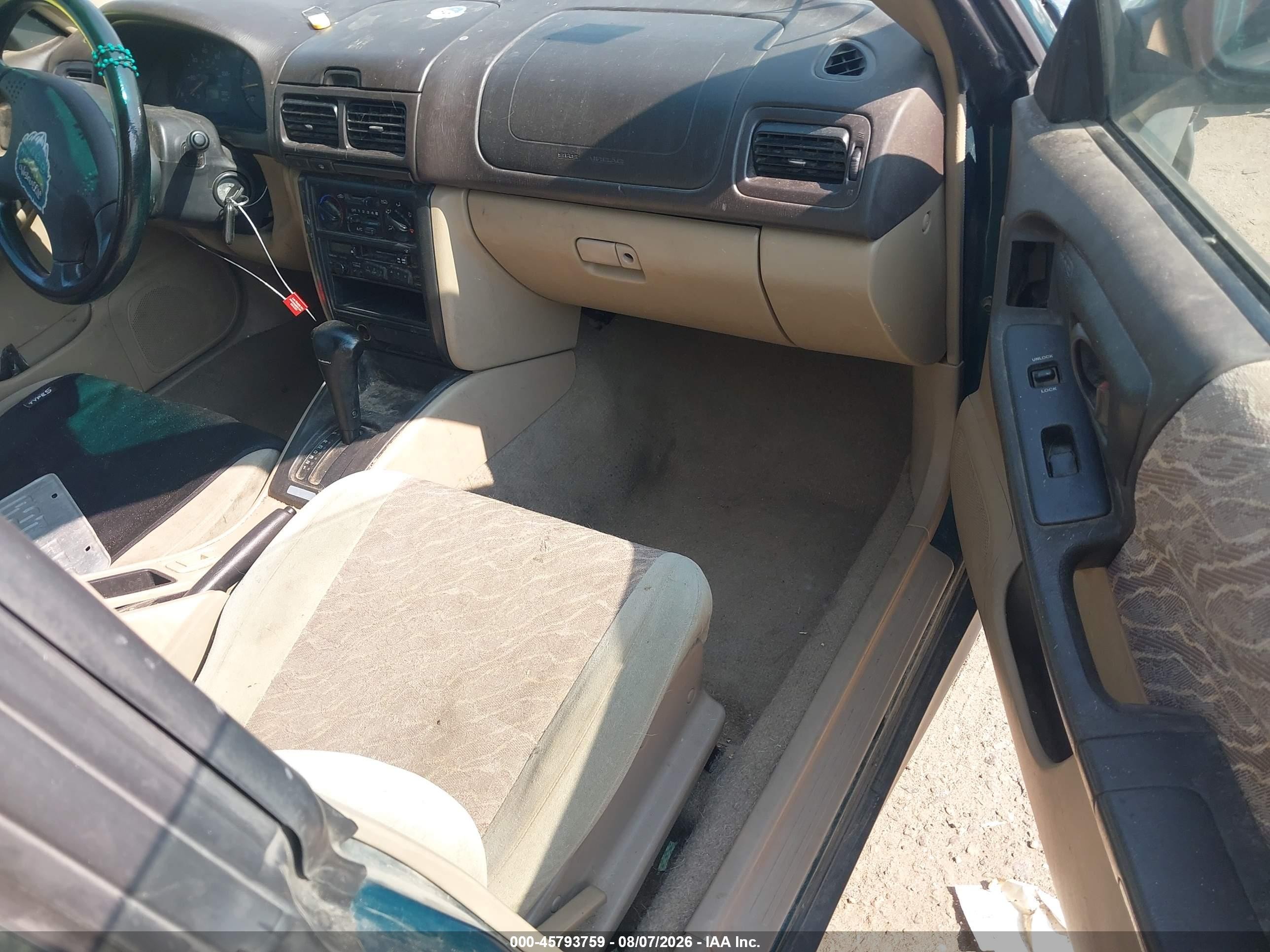 1998 Subaru Forester L Green vin: JF1SF635XWH783524