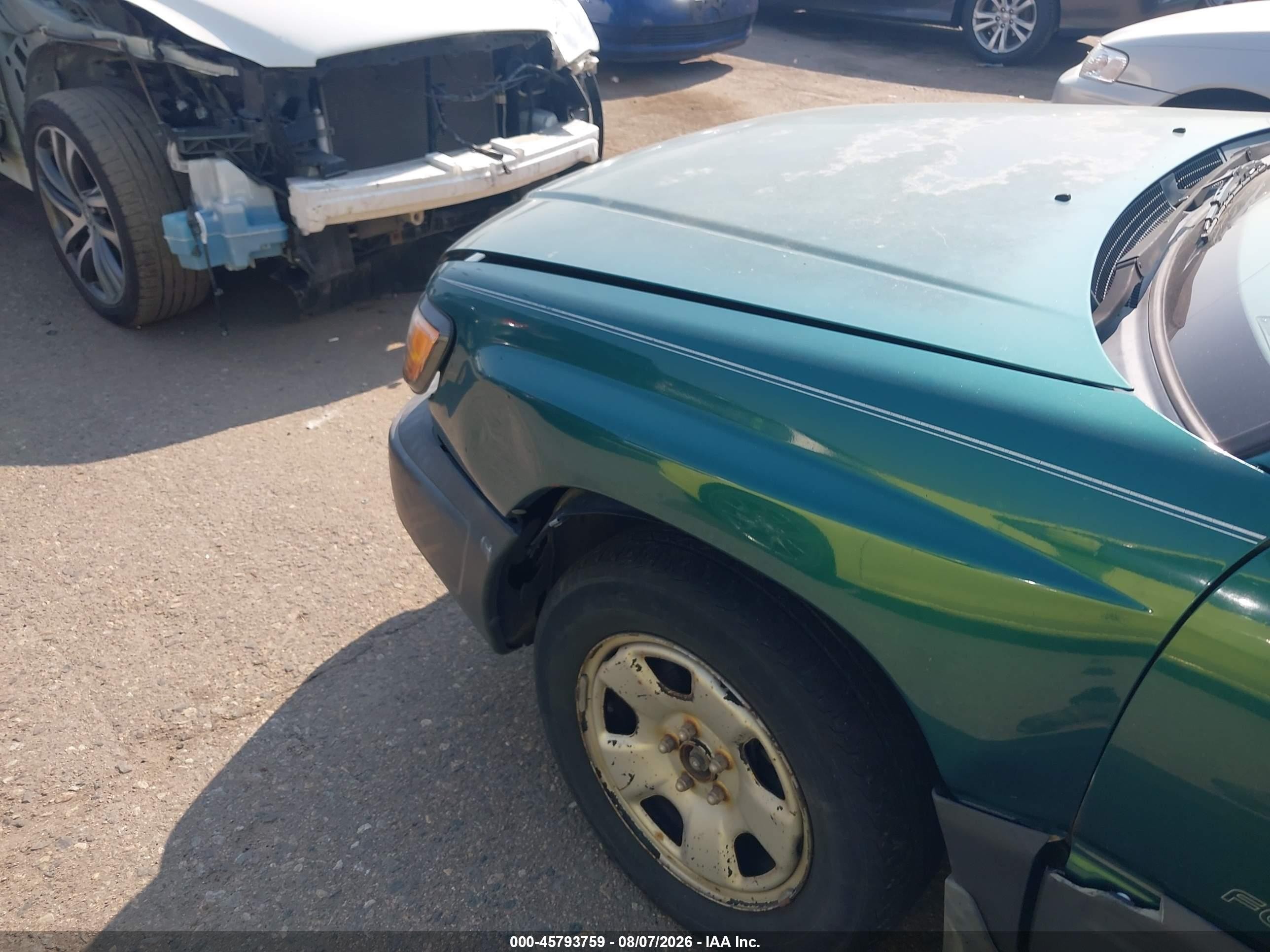 1998 Subaru Forester L Green vin: JF1SF635XWH783524