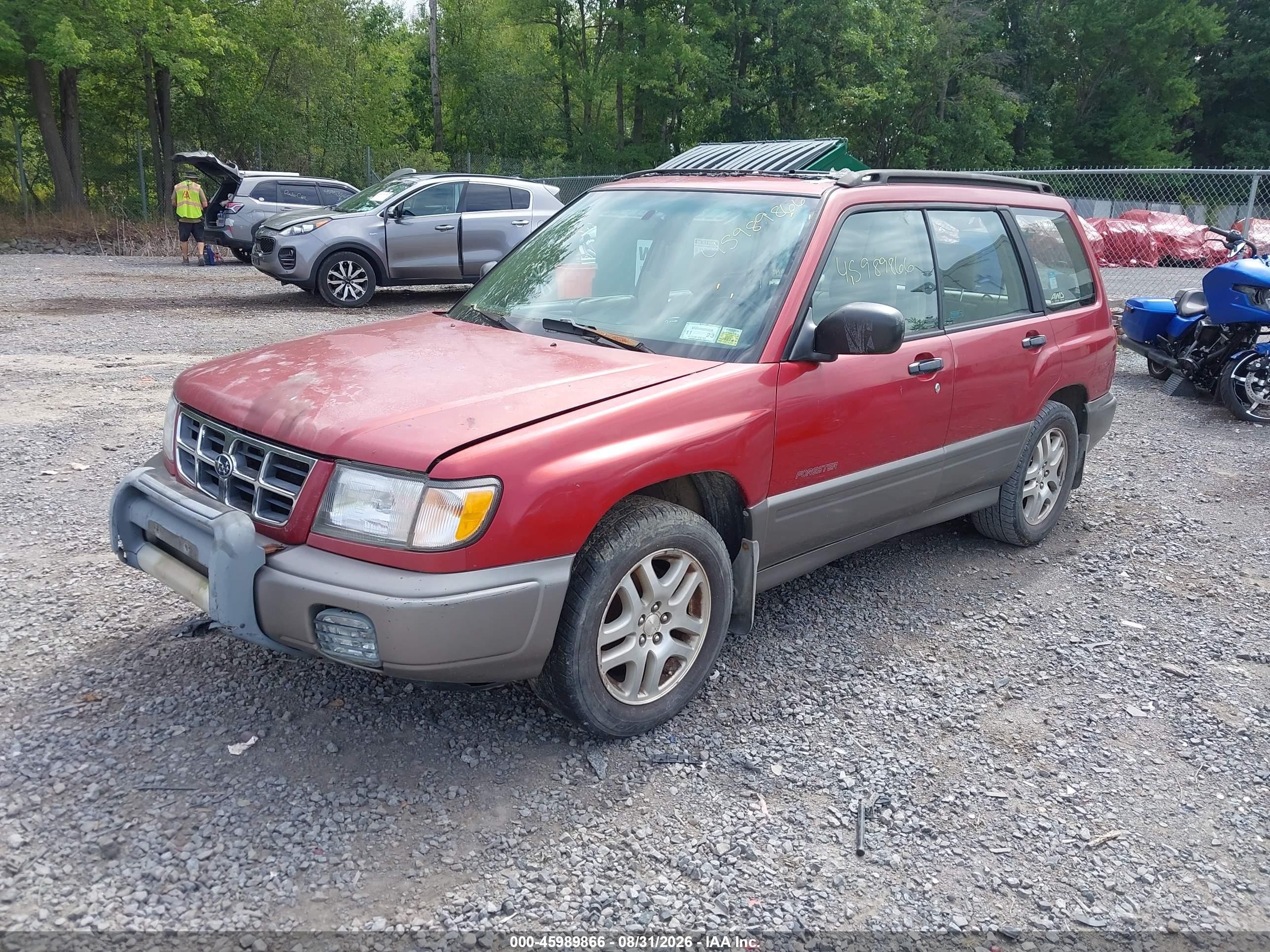 2000 Subaru Forester S Red vin: JF1SF6550YH716754