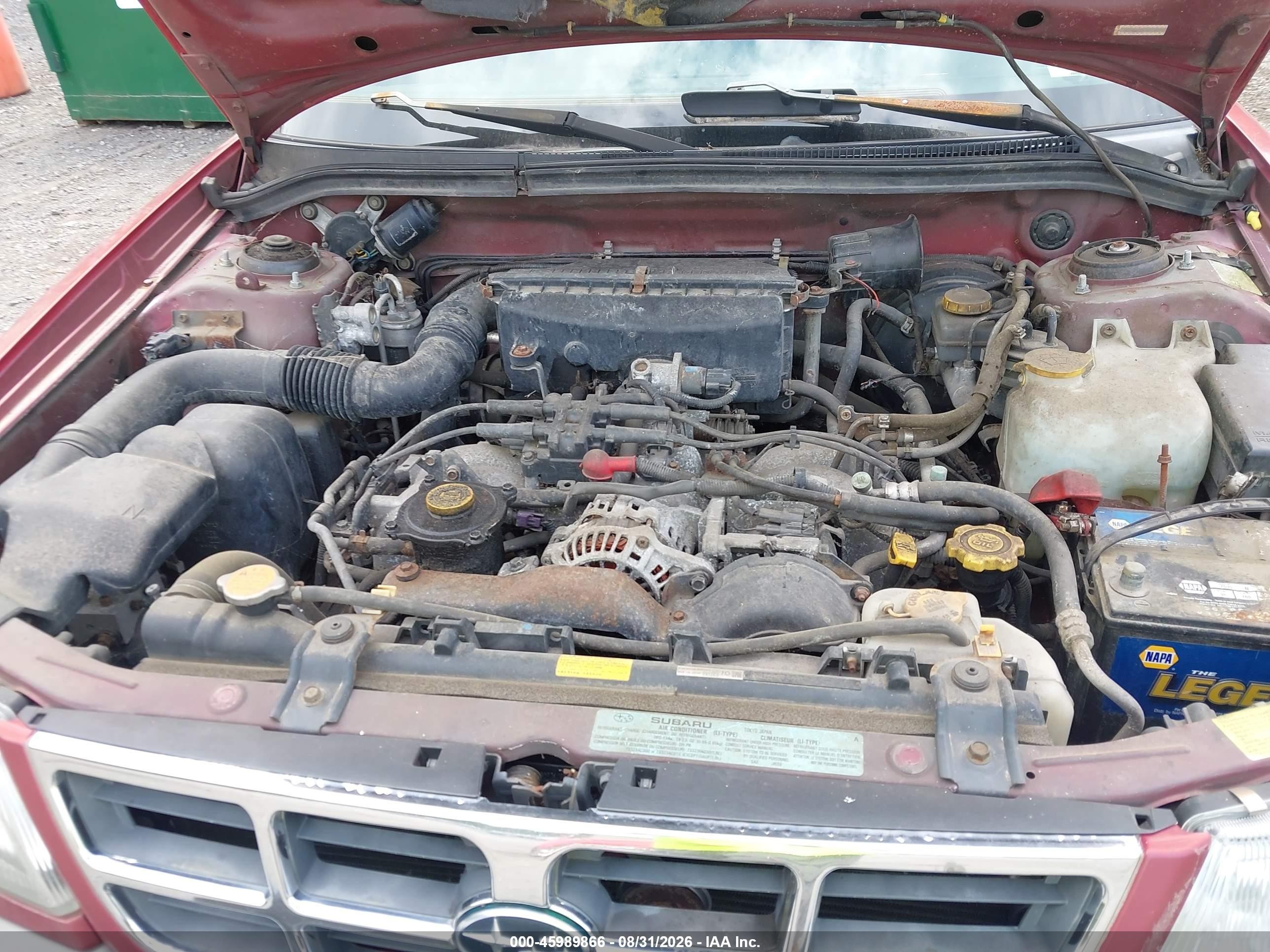 2000 Subaru Forester S Red vin: JF1SF6550YH716754