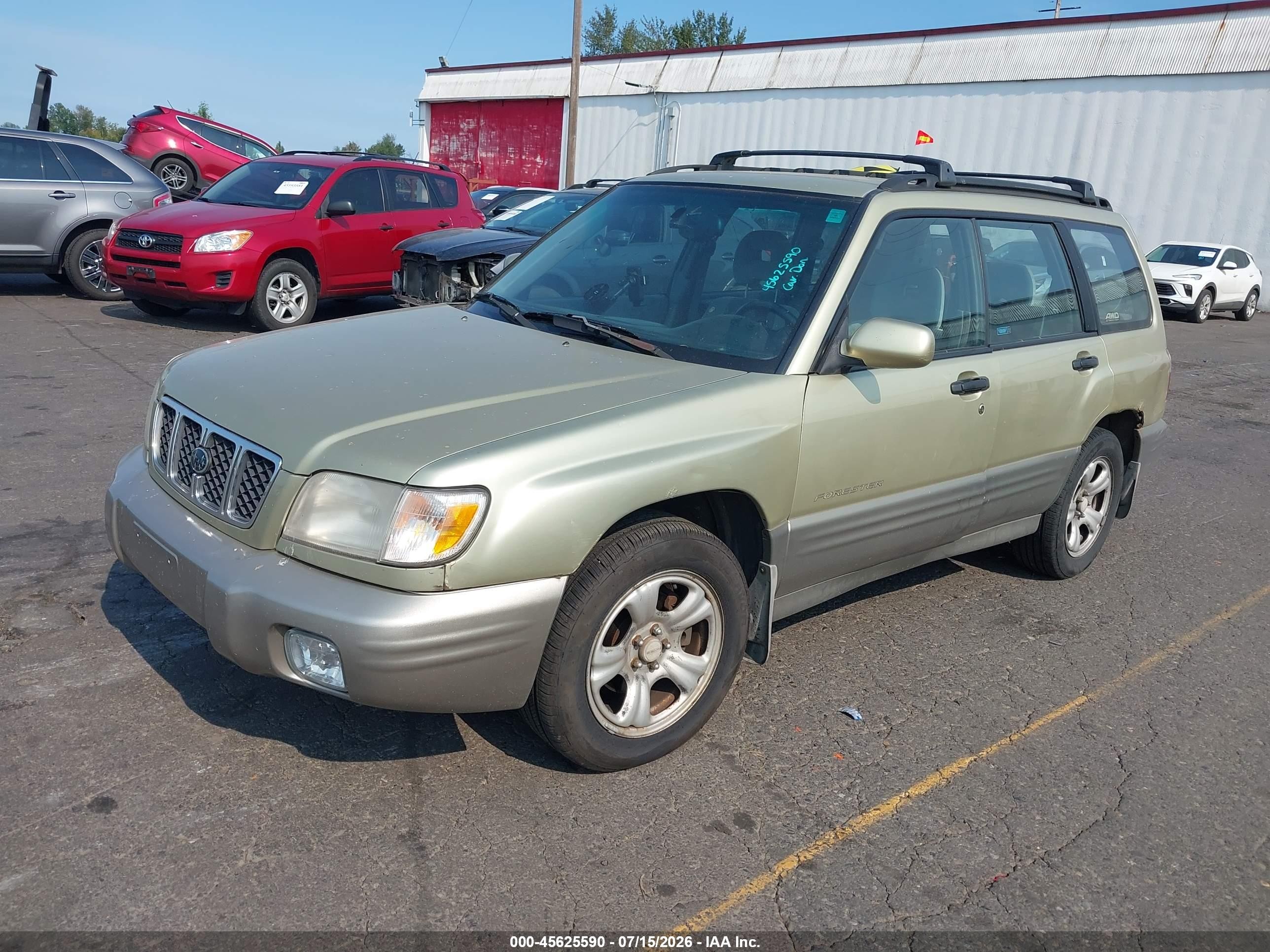 2001 Subaru Forester S Gold vin: JF1SF65521H758249