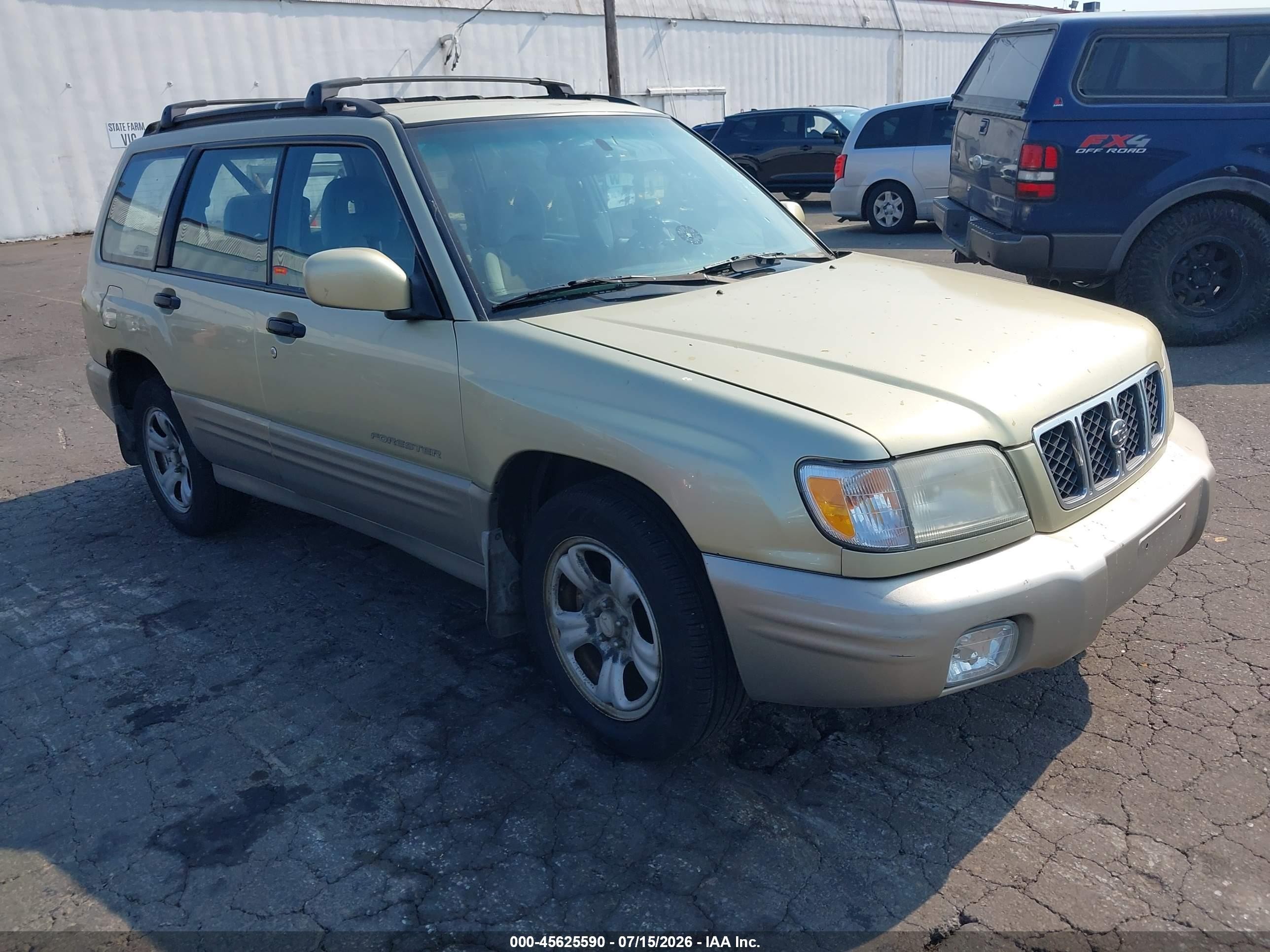 2001 Subaru Forester S Золотой vin: JF1SF65521H758249