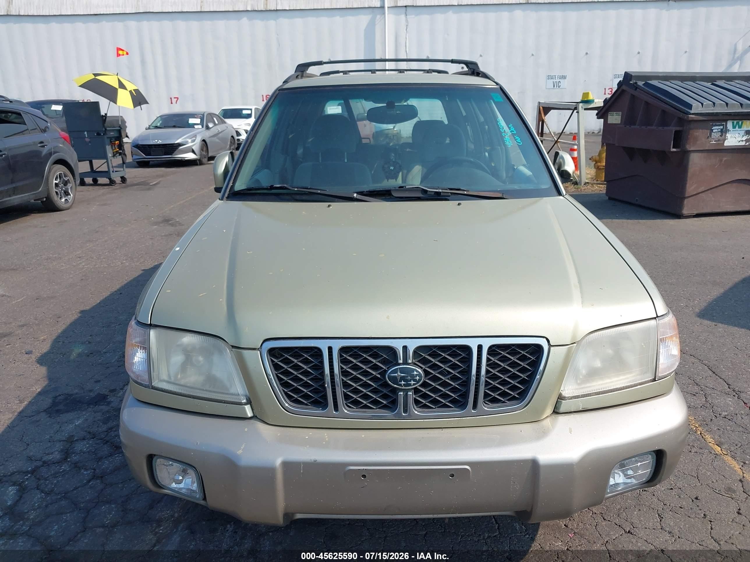2001 Subaru Forester S Gold vin: JF1SF65521H758249